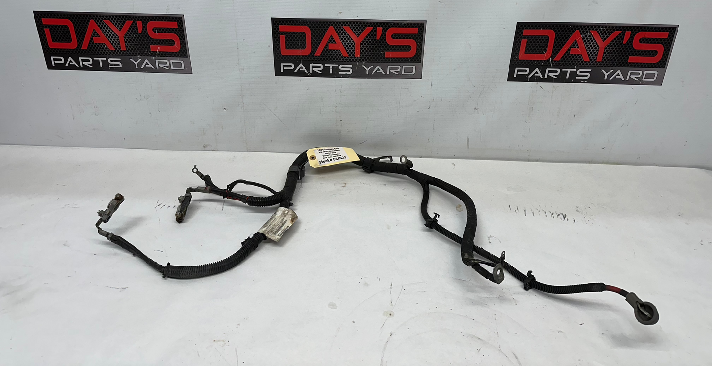 2006 Pontiac GTO Starter Alternator Positive Negative Battery Cable Wire Wiring Harness OEM - Day's Parts Yard