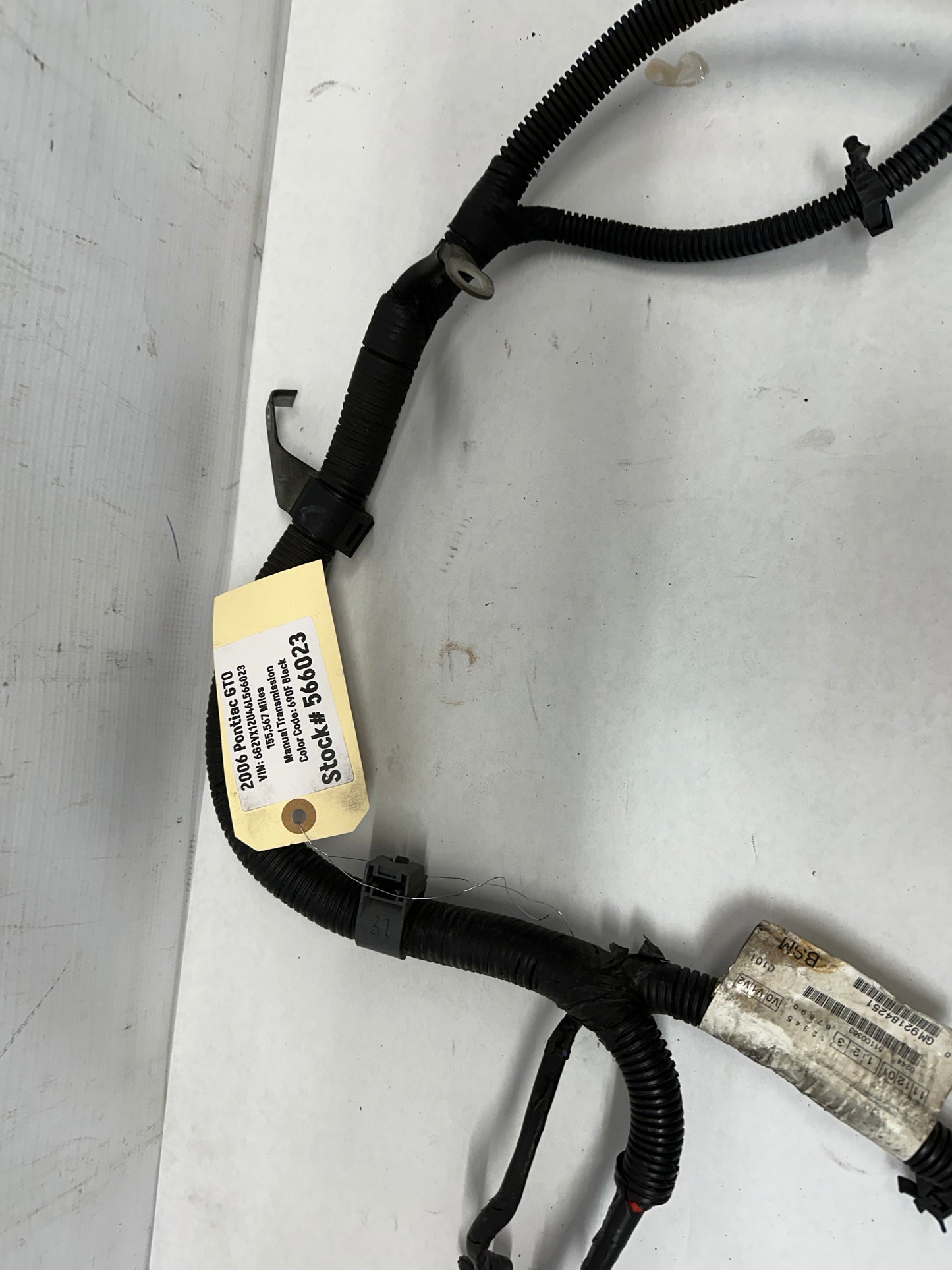 2006 Pontiac GTO Starter Alternator Positive Negative Battery Cable Wire Wiring Harness OEM - Day's Parts Yard