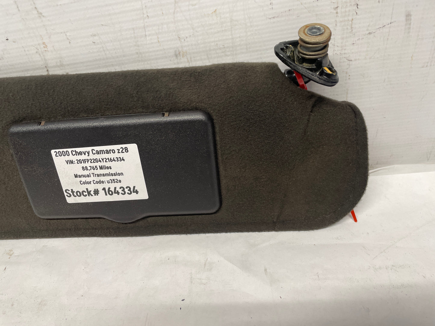2000 Chevy Camaro Z28 RH & LH Sunvisors Black OEM - Day's Parts Yard