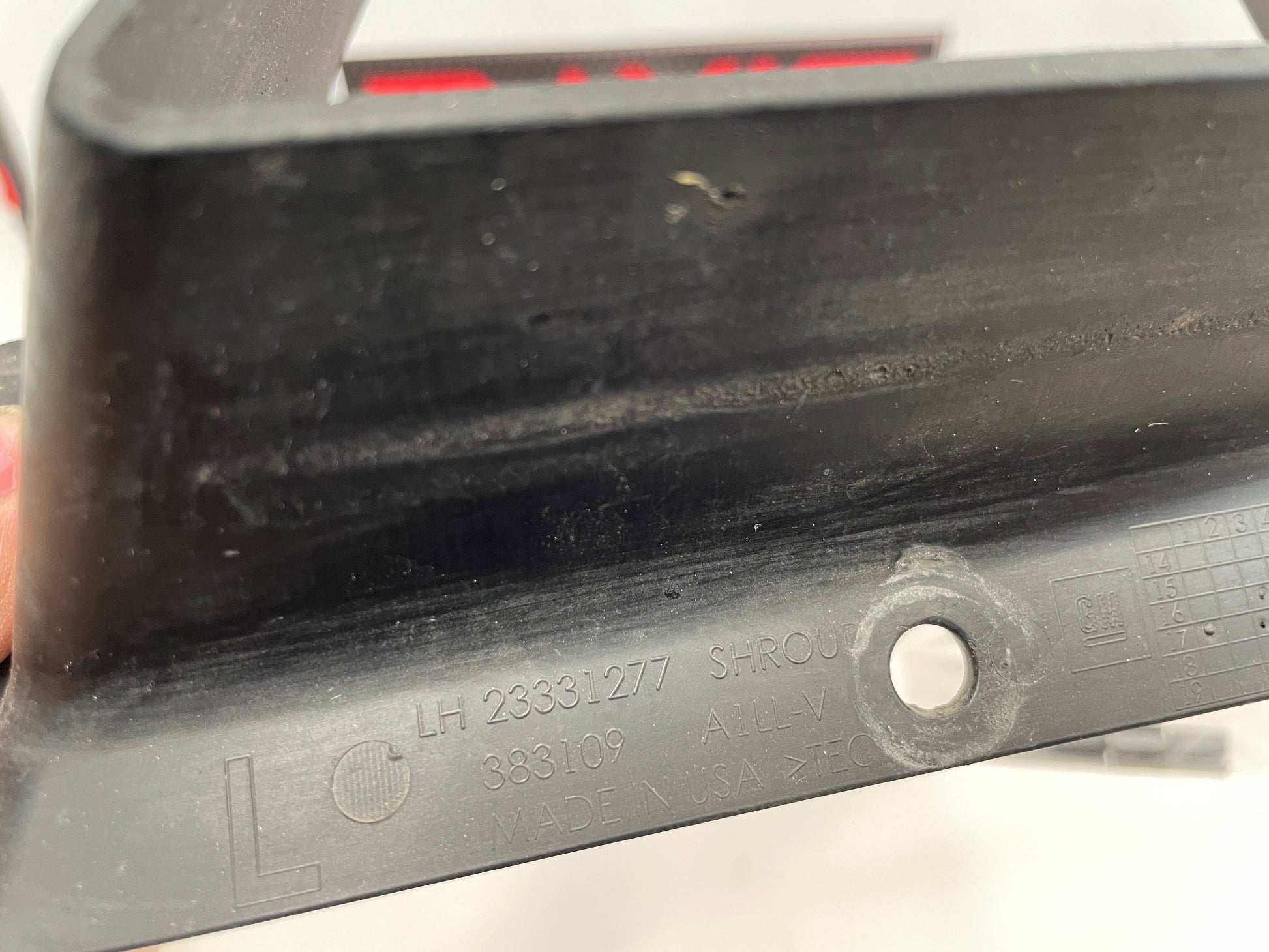 2018 Cadillac CTS-V LH Driver Radiator Support Baffle OEM - Day's Parts Yard