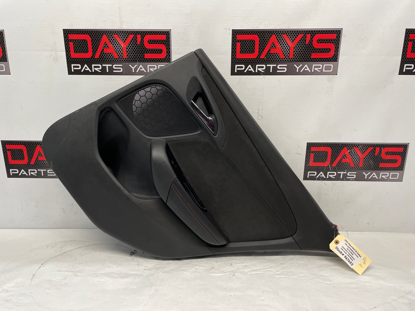 2014 Chevy SS Sedan RH Passenger Rear Interior Door Panel Trim OEM - Day's Parts Yard