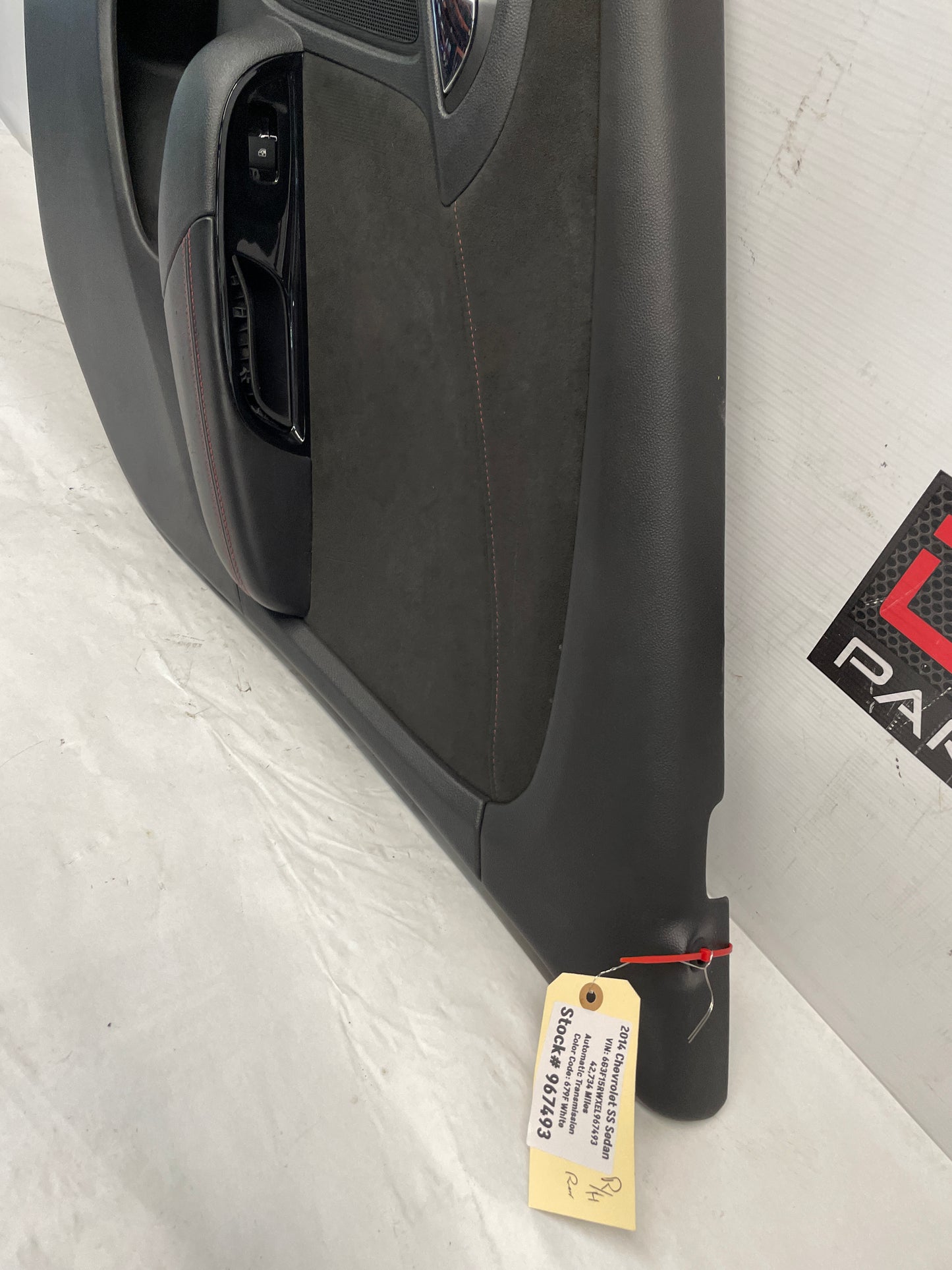 2014 Chevy SS Sedan RH Passenger Rear Interior Door Panel Trim OEM - Day's Parts Yard