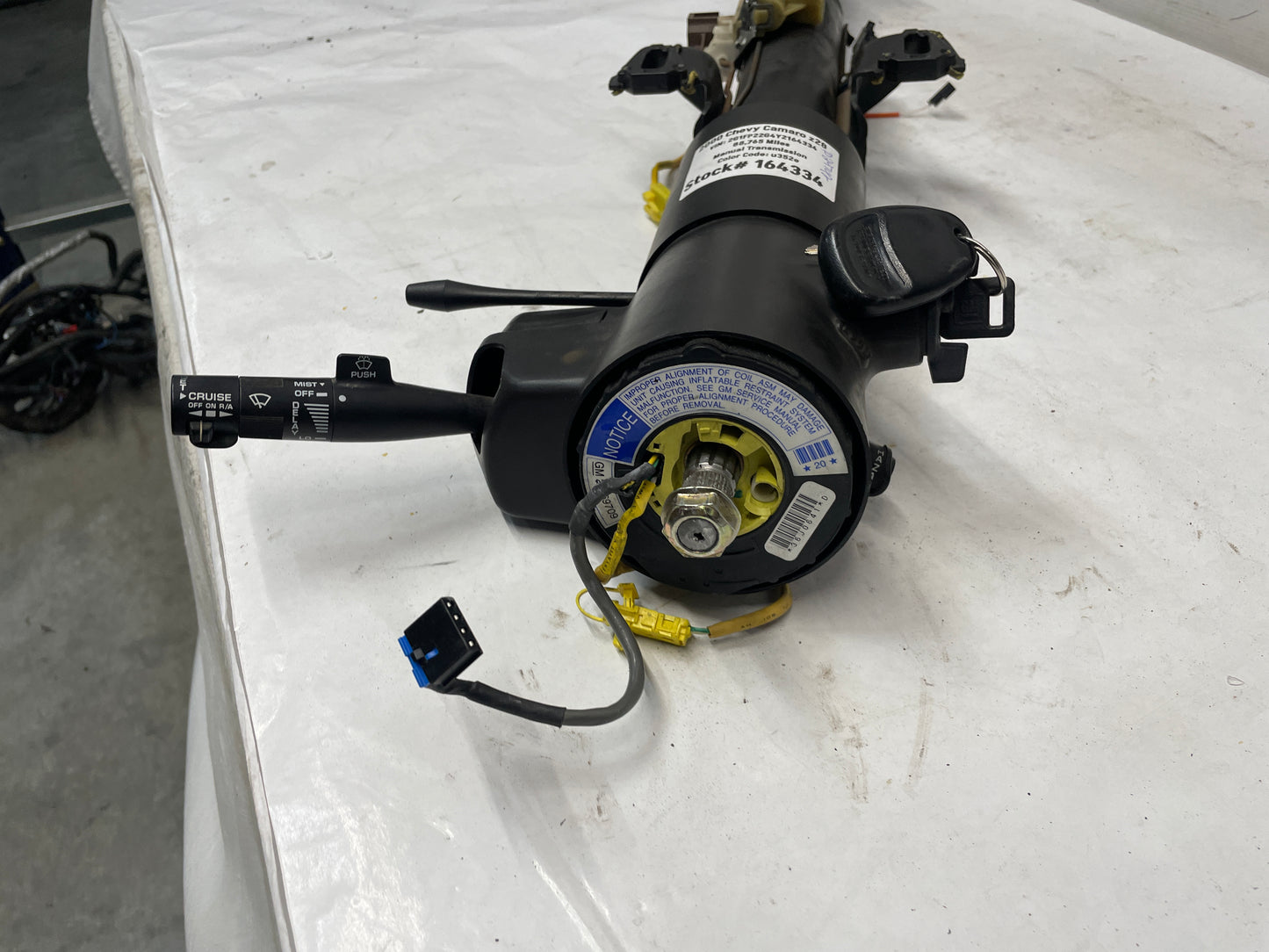 2000 Chevy Camaro Z28 Steering Column w/ Key OEM - Day's Parts Yard