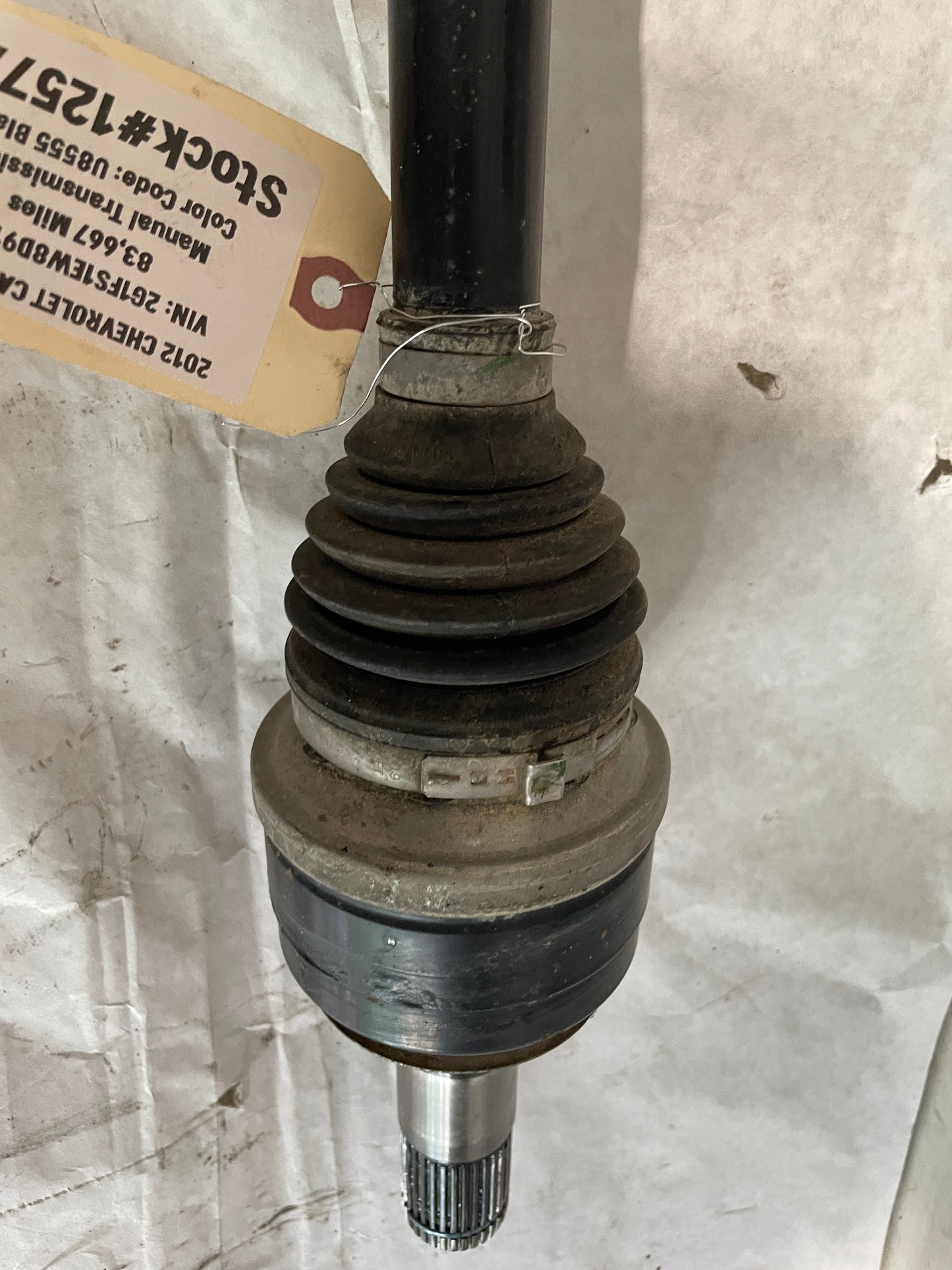 2012 Chevy Camaro SS LH Driver CV Axle Half Shaft OEM - Day's Parts Yard