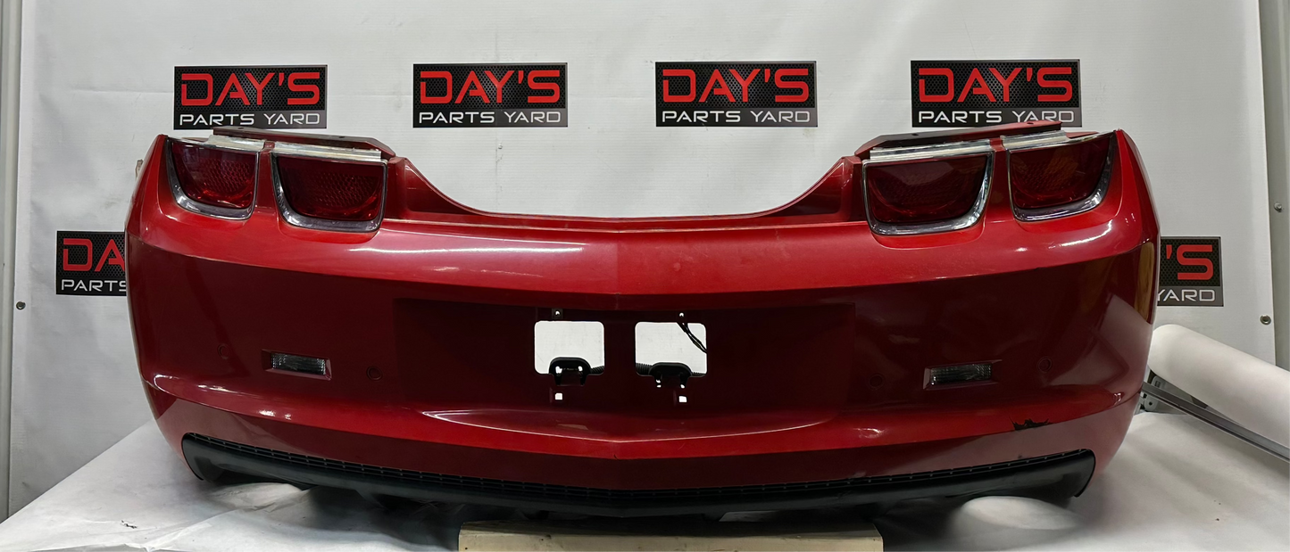 2010 Chevy Camaro SS Complete Rear Bumper Cover Red OEM - Day's Parts Yard