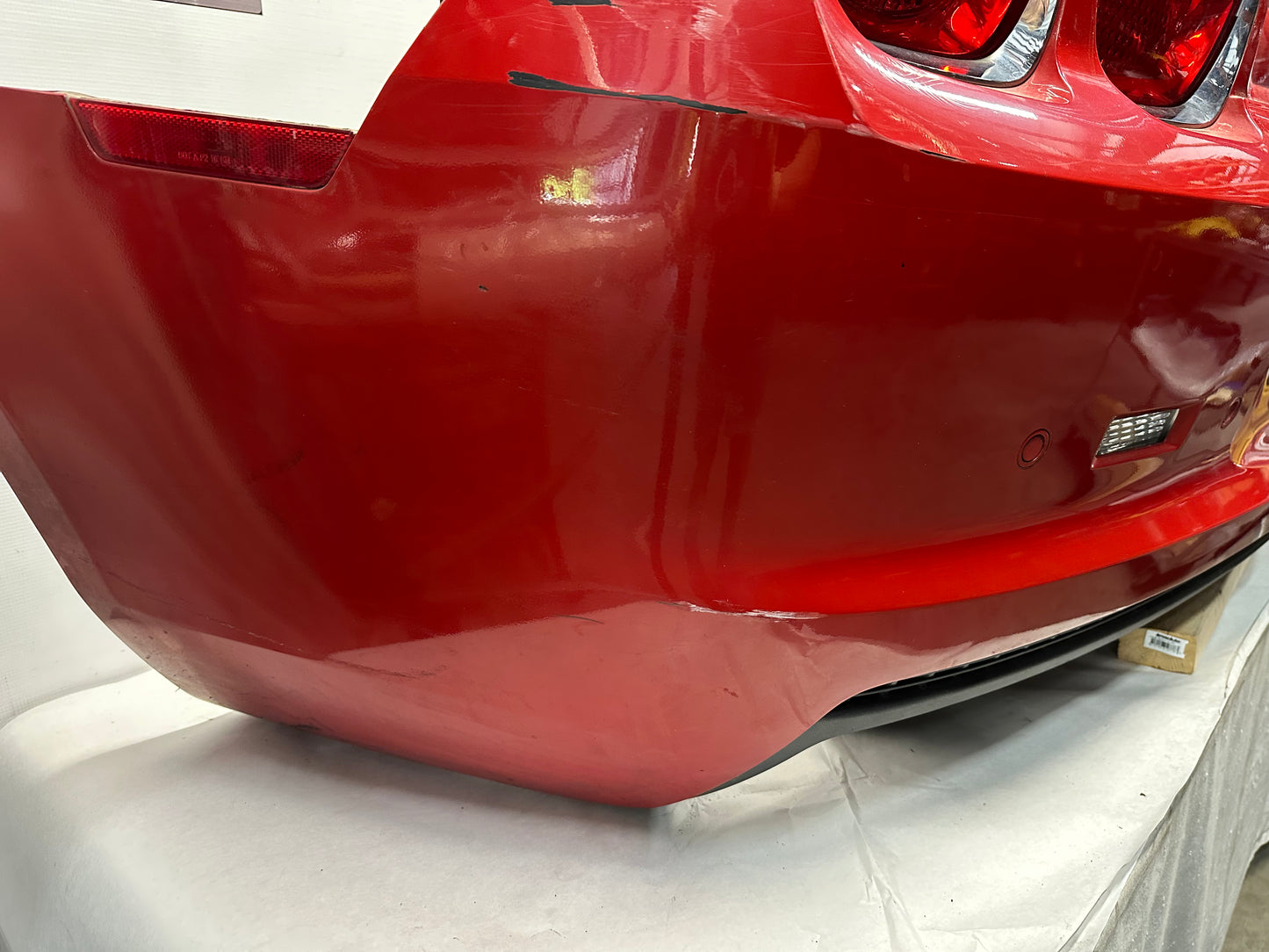 2010 Chevy Camaro SS Complete Rear Bumper Cover Red OEM - Day's Parts Yard