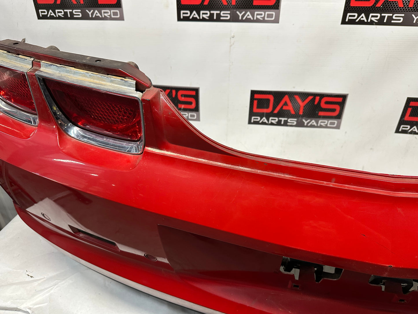 2010 Chevy Camaro SS Complete Rear Bumper Cover Red OEM - Day's Parts Yard