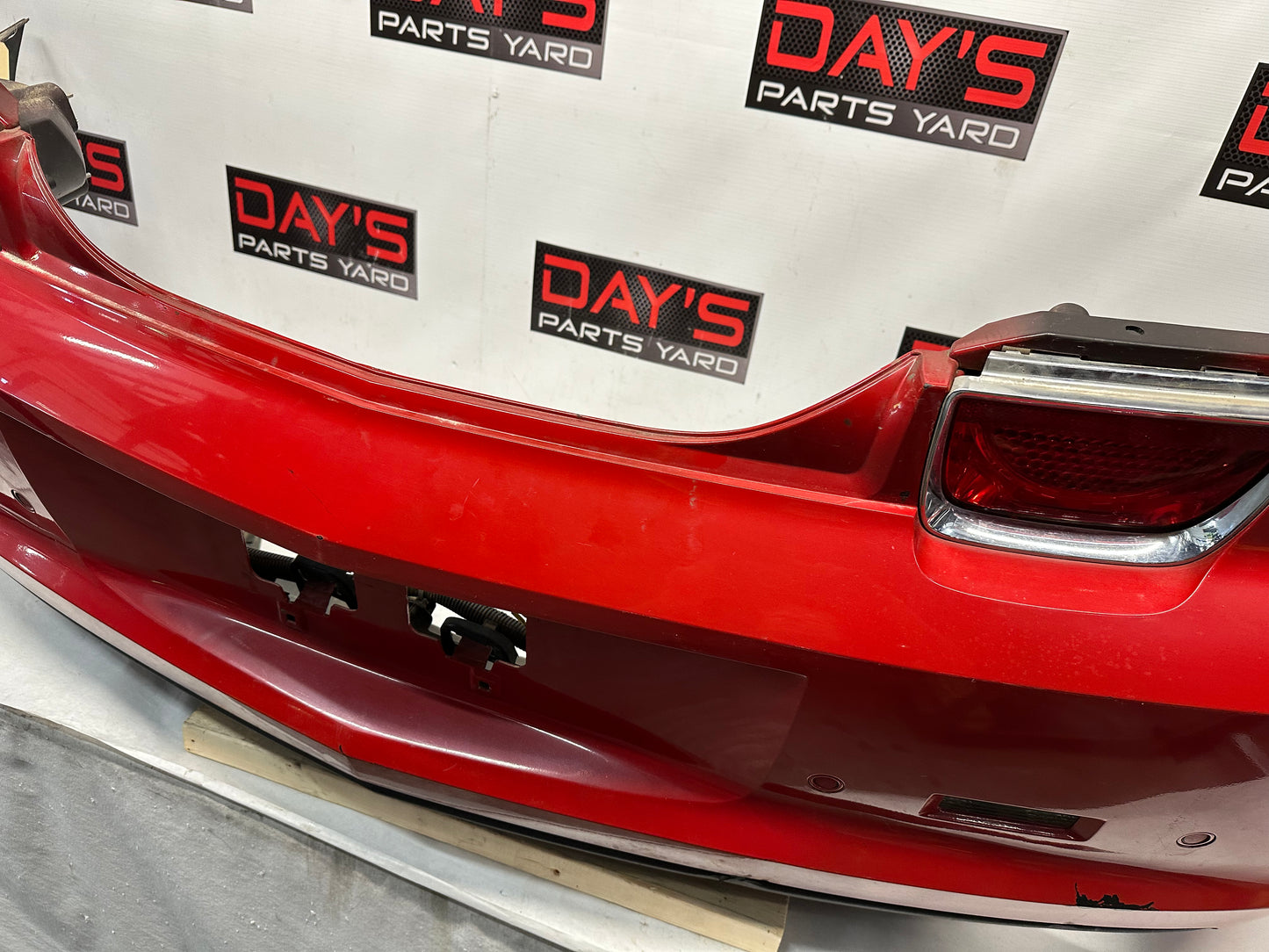 2010 Chevy Camaro SS Complete Rear Bumper Cover Red OEM - Day's Parts Yard