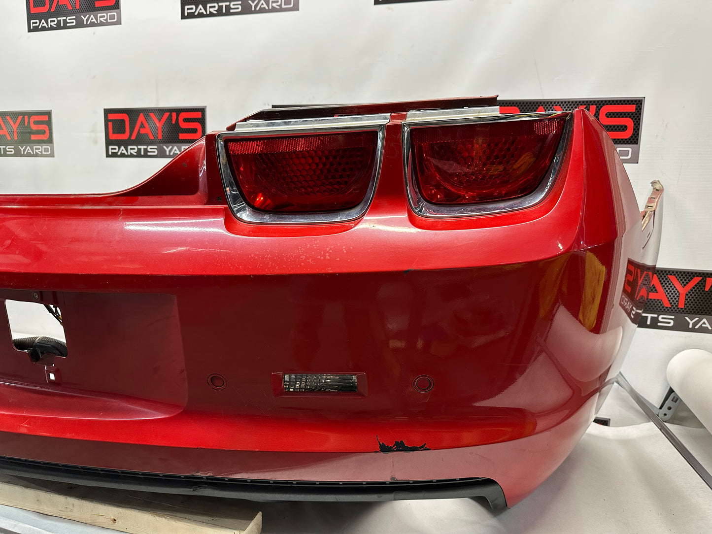 2010 Chevy Camaro SS Complete Rear Bumper Cover Red OEM - Day's Parts Yard