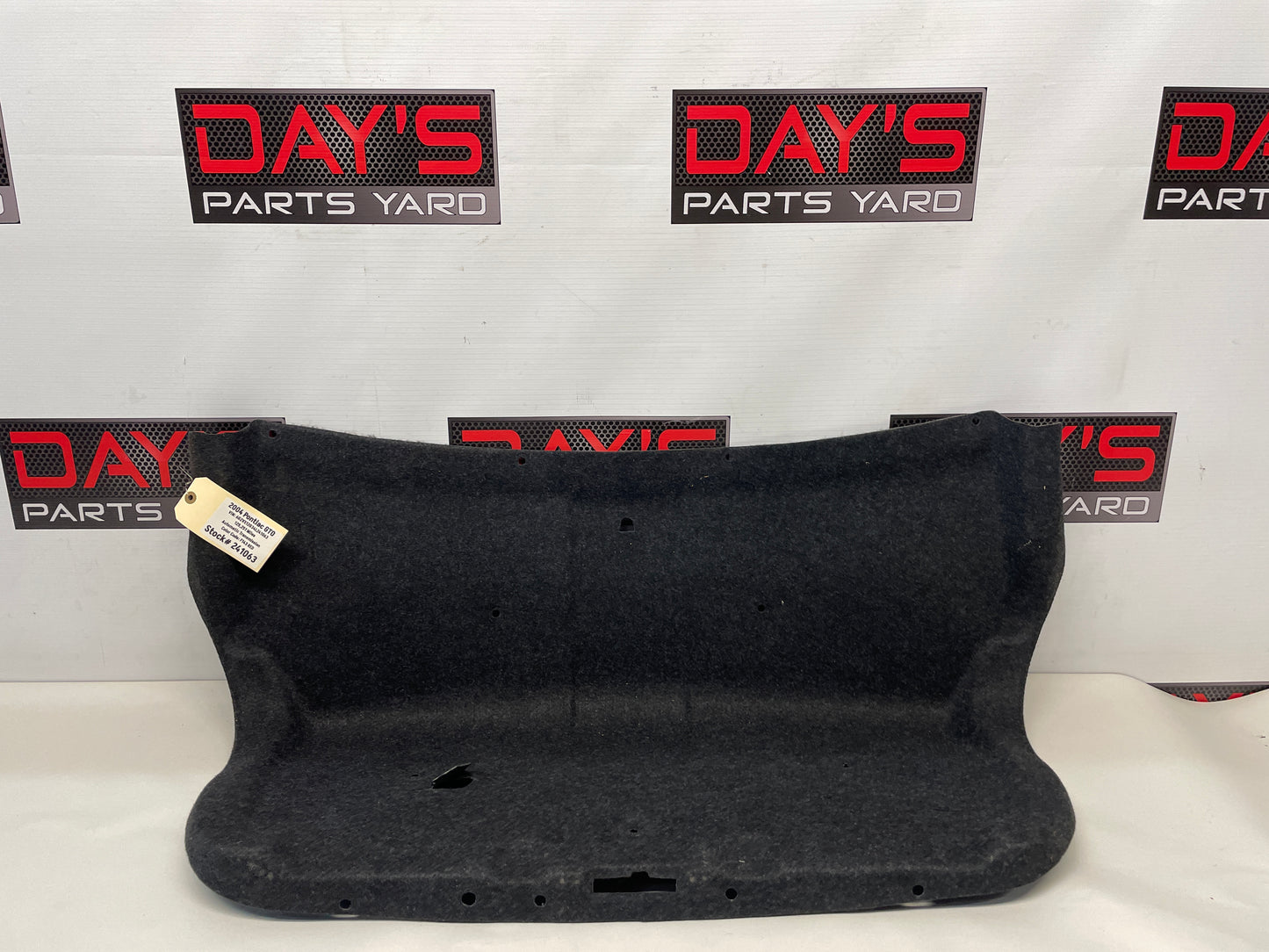 2004 Pontiac GTO Trunk Deck Lid Liner Carpet OEM - Day's Parts Yard