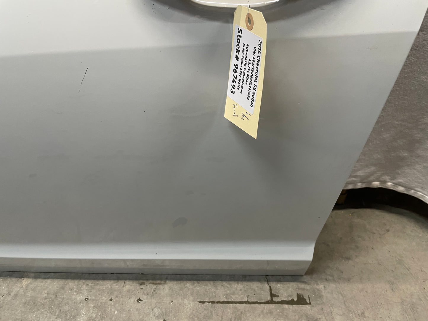 2014 Chevy SS Sedan LH Driver Front Exterior Door OEM - Day's Parts Yard