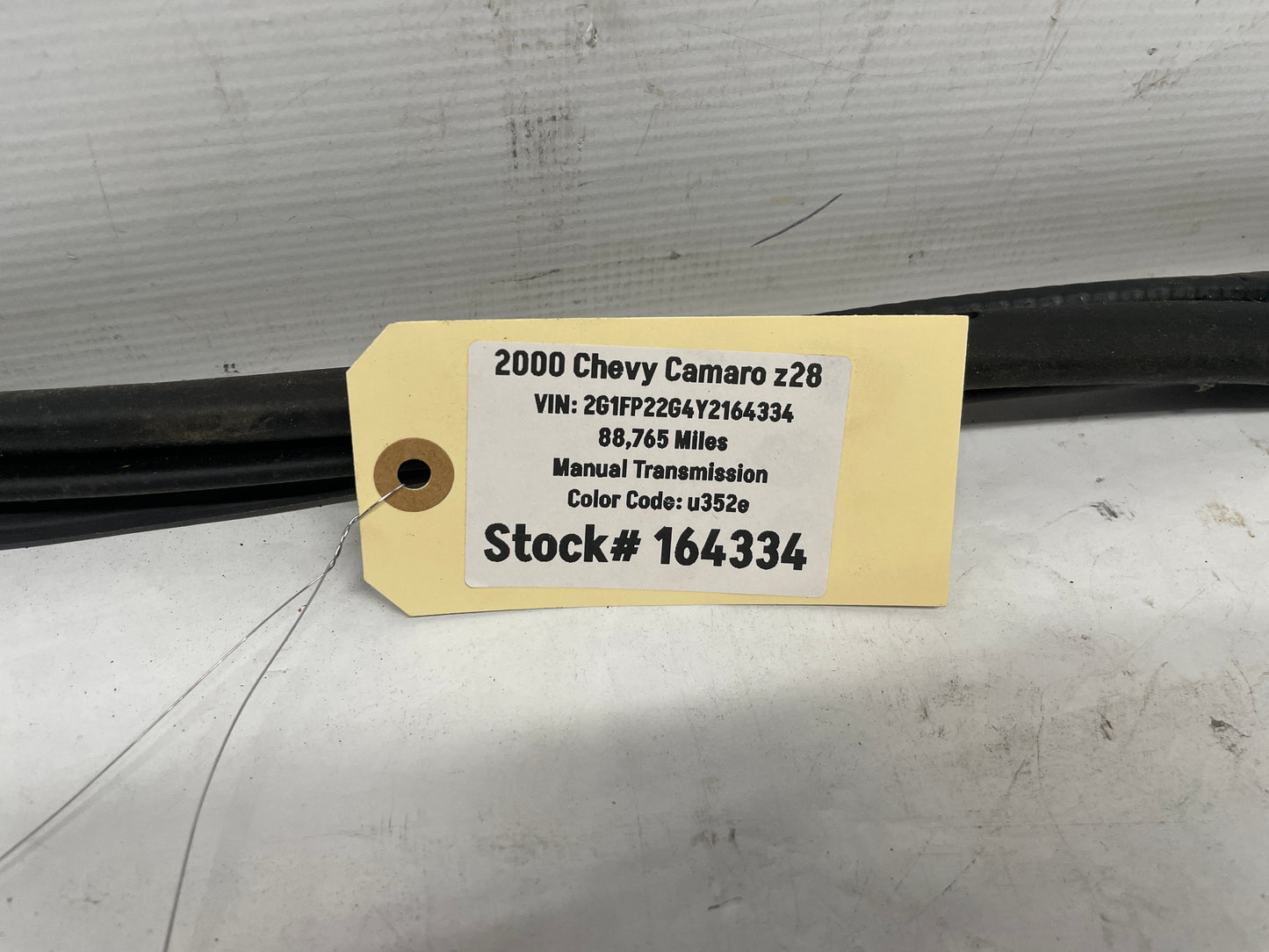 2000 Chevy Camaro Z28 RH Passenger Body T-Top Weather Strip Seal OEM - Day's Parts Yard