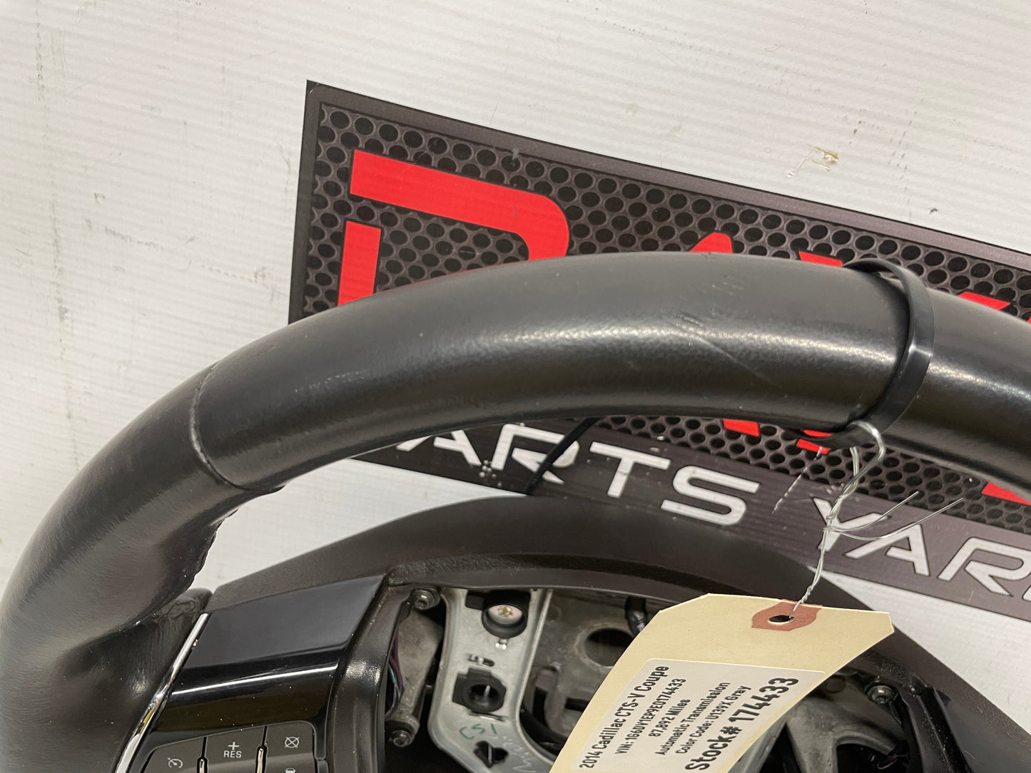 2014 Cadillac CTS-V Steering Wheel Black Leather OEM - Day's Parts Yard