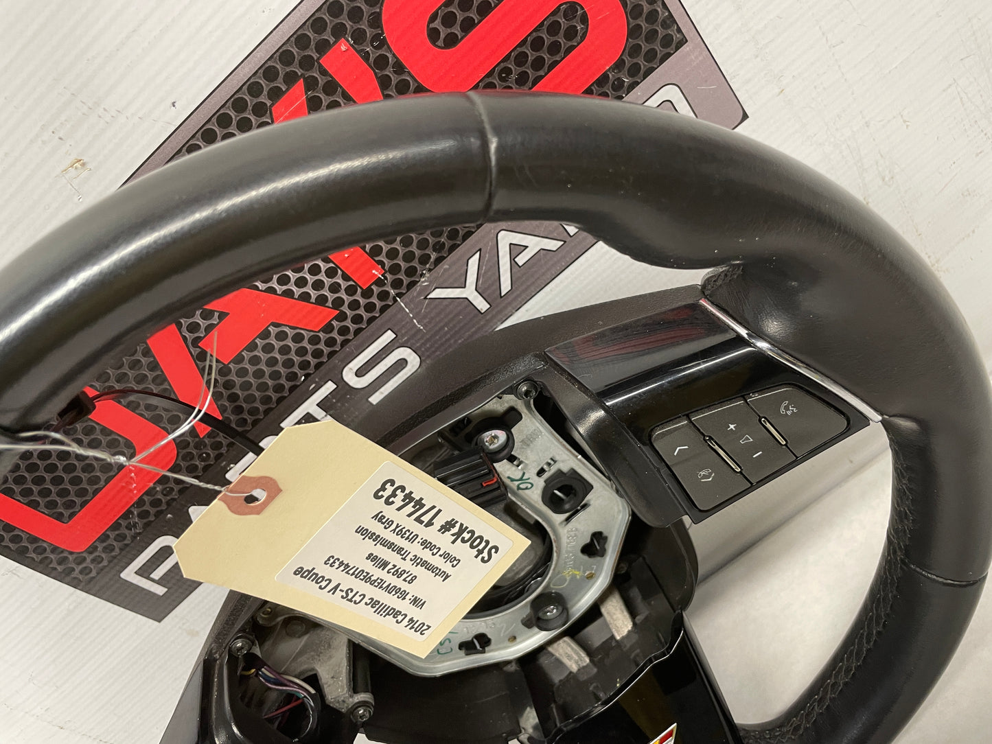 2014 Cadillac CTS-V Steering Wheel Black Leather OEM - Day's Parts Yard