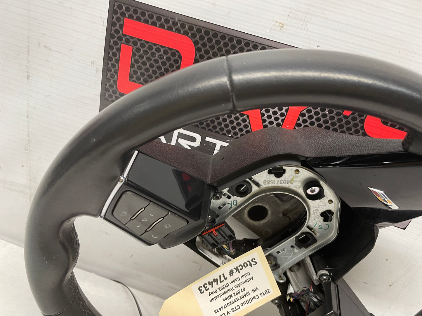 2014 Cadillac CTS-V Steering Wheel Black Leather OEM - Day's Parts Yard
