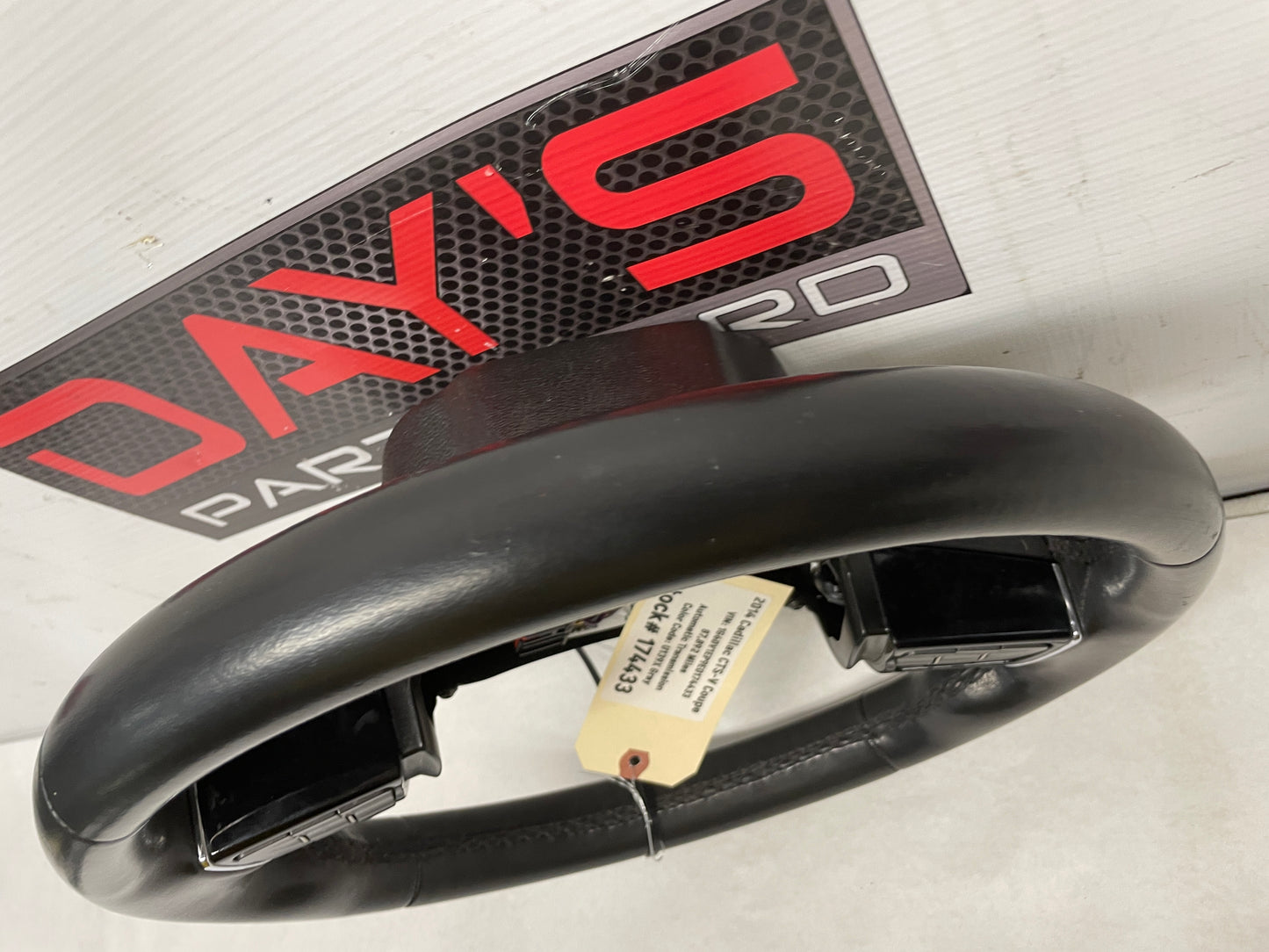 2014 Cadillac CTS-V Steering Wheel Black Leather OEM - Day's Parts Yard