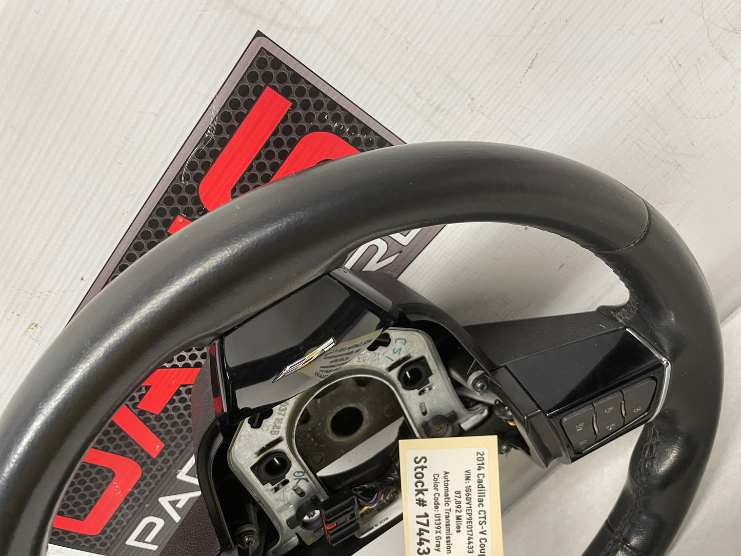 2014 Cadillac CTS-V Steering Wheel Black Leather OEM - Day's Parts Yard