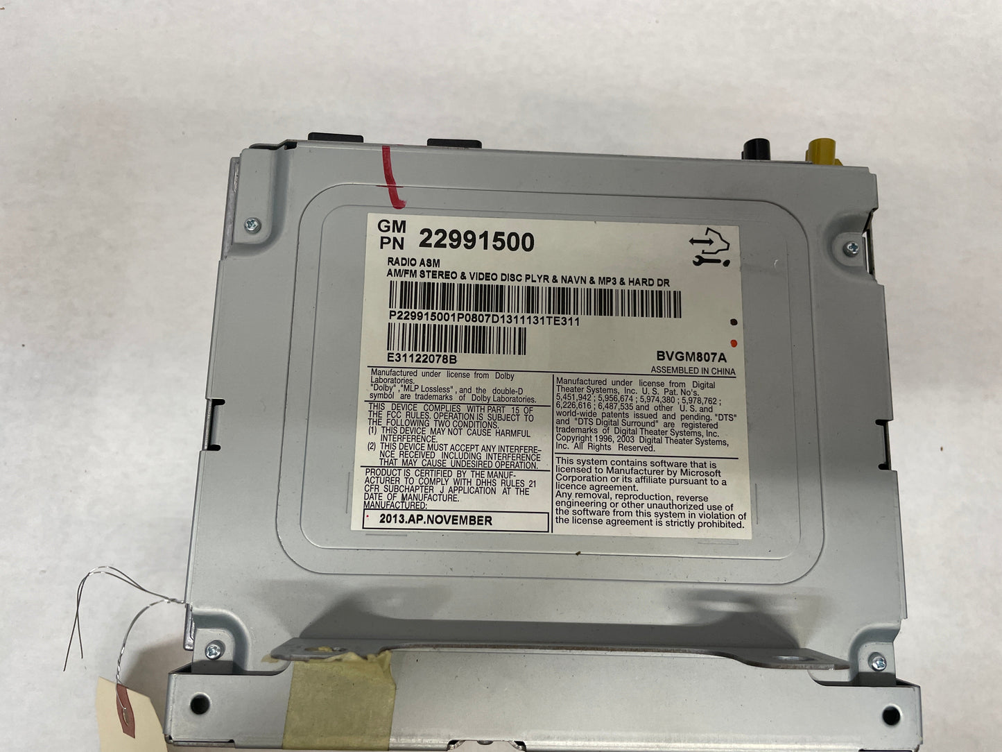 2014 Cadillac CTS-V Coupe Radio CD Player Navigation Receiver Box OEM - Day's Parts Yard
