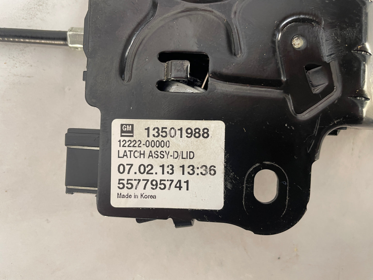 2013 Chevy Camaro ZL1 Rear Trunk Lock Lid Latch Actuator OEM - Day's Parts Yard