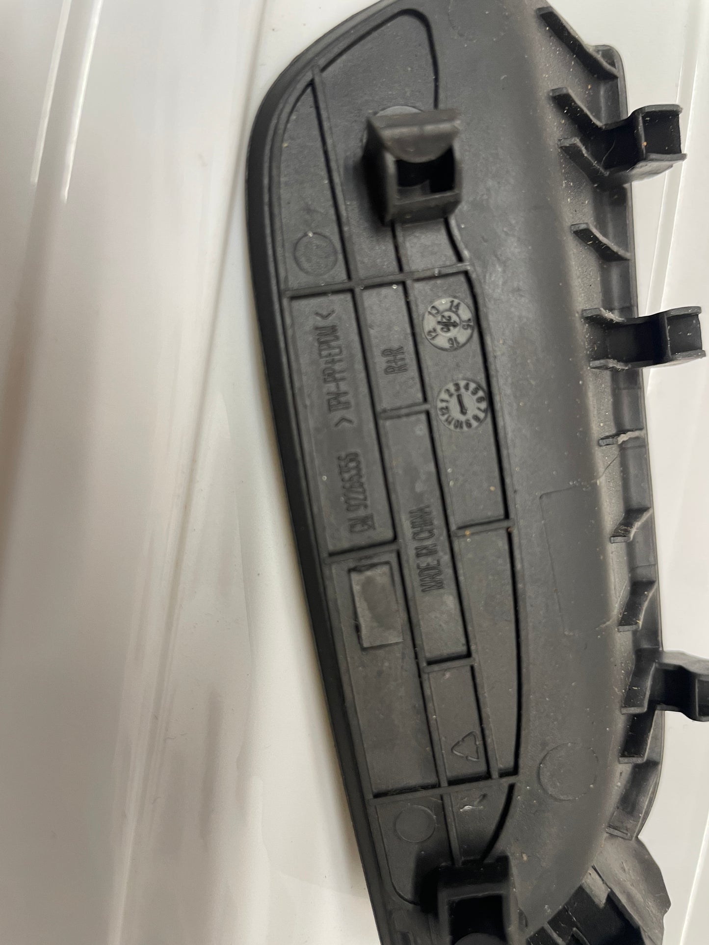 2014 Chevy SS Sedan RH Passenger Rear Interior Door Panel Pull Rubber Insert OEM - Day's Parts Yard