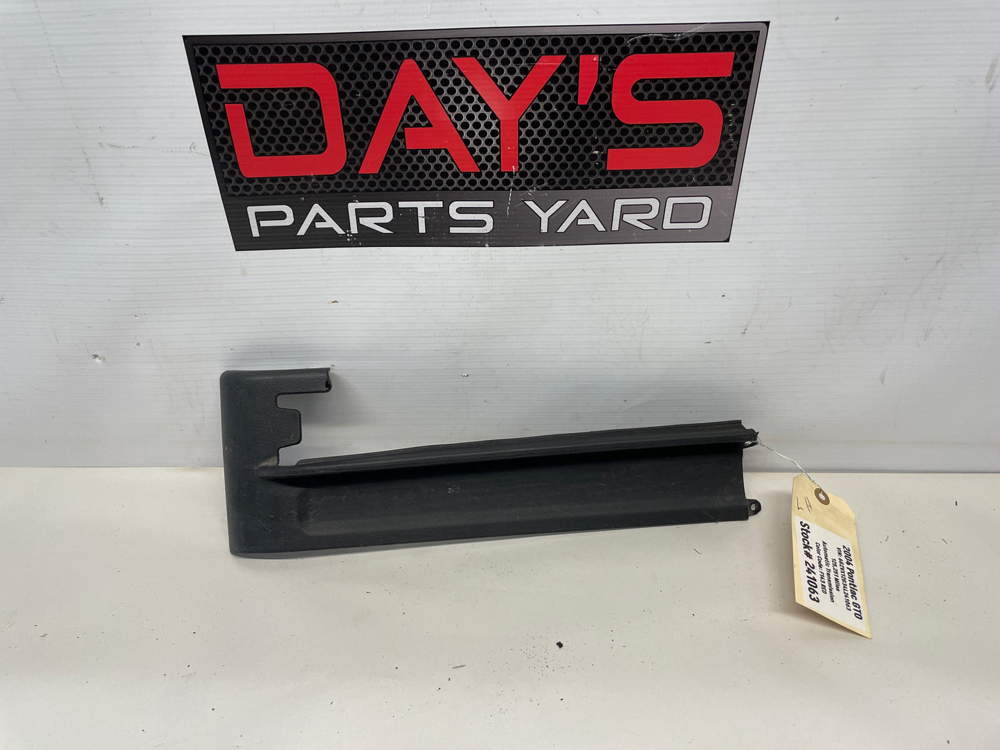 2004 Pontiac GTO LH Driver Front Seat Track Trim Cover OEM - Day's Parts Yard