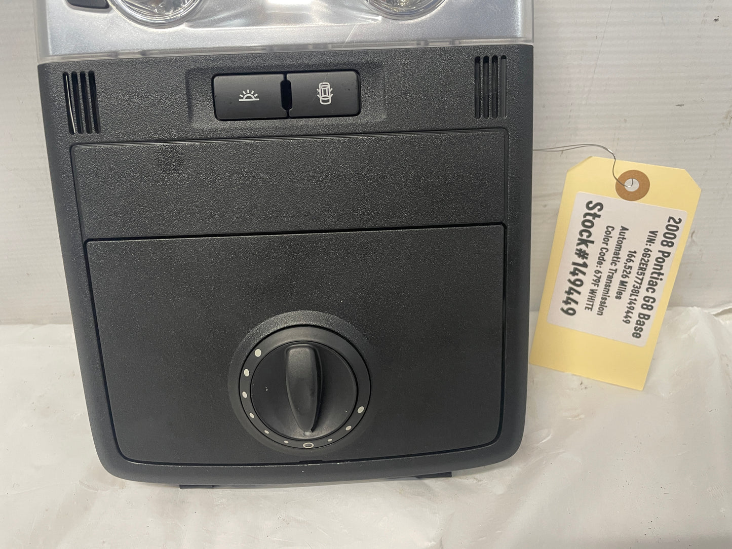 2008 Pontiac G8 Base Overhead Over Head Console Dome Light OEM - Day's Parts Yard