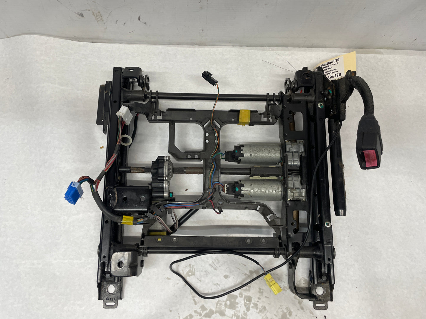 2004 Pontiac GTO LH Driver Front Seat Track Electric Frame Adjuster Motor OEM - Day's Parts Yard