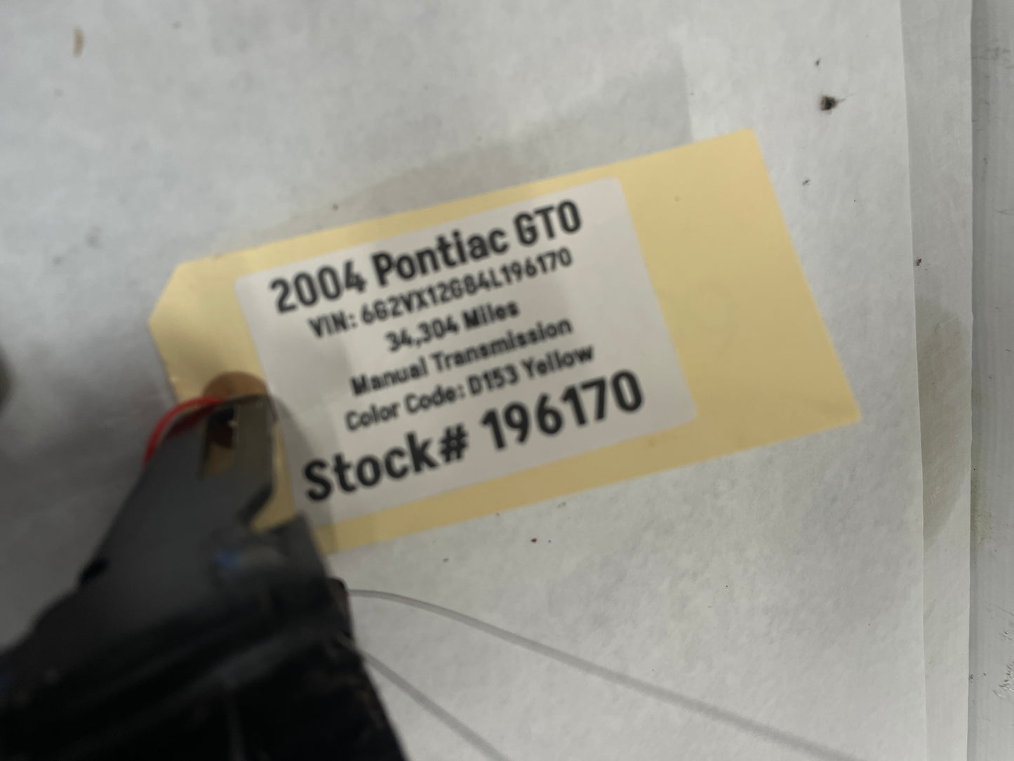 2004 Pontiac GTO LH Driver Front Seat Track Electric Frame Adjuster Motor OEM - Day's Parts Yard