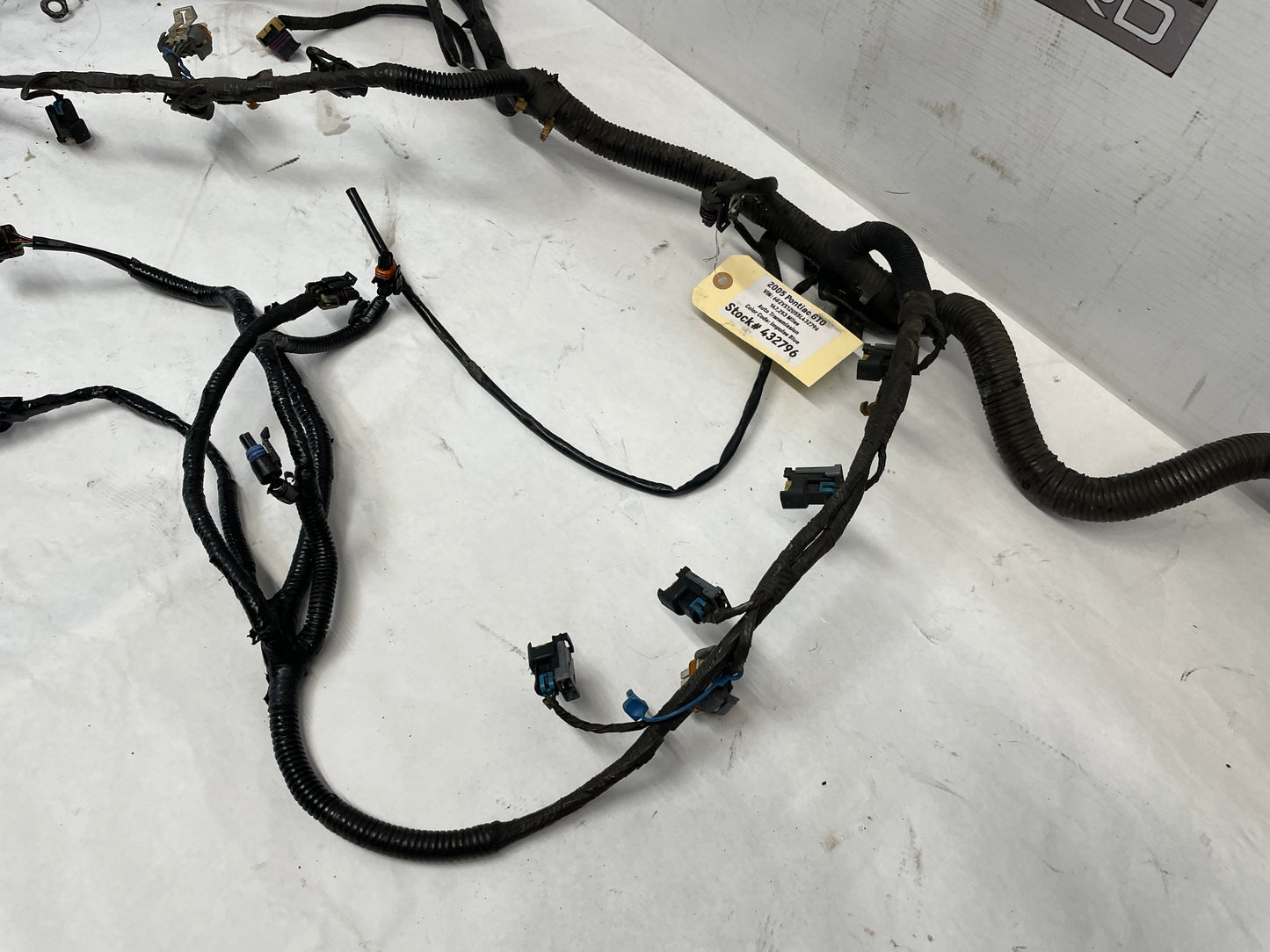 2005 Pontiac GTO Engine Motor Manual Transmission Wire Wiring Harness OEM - Day's Parts Yard