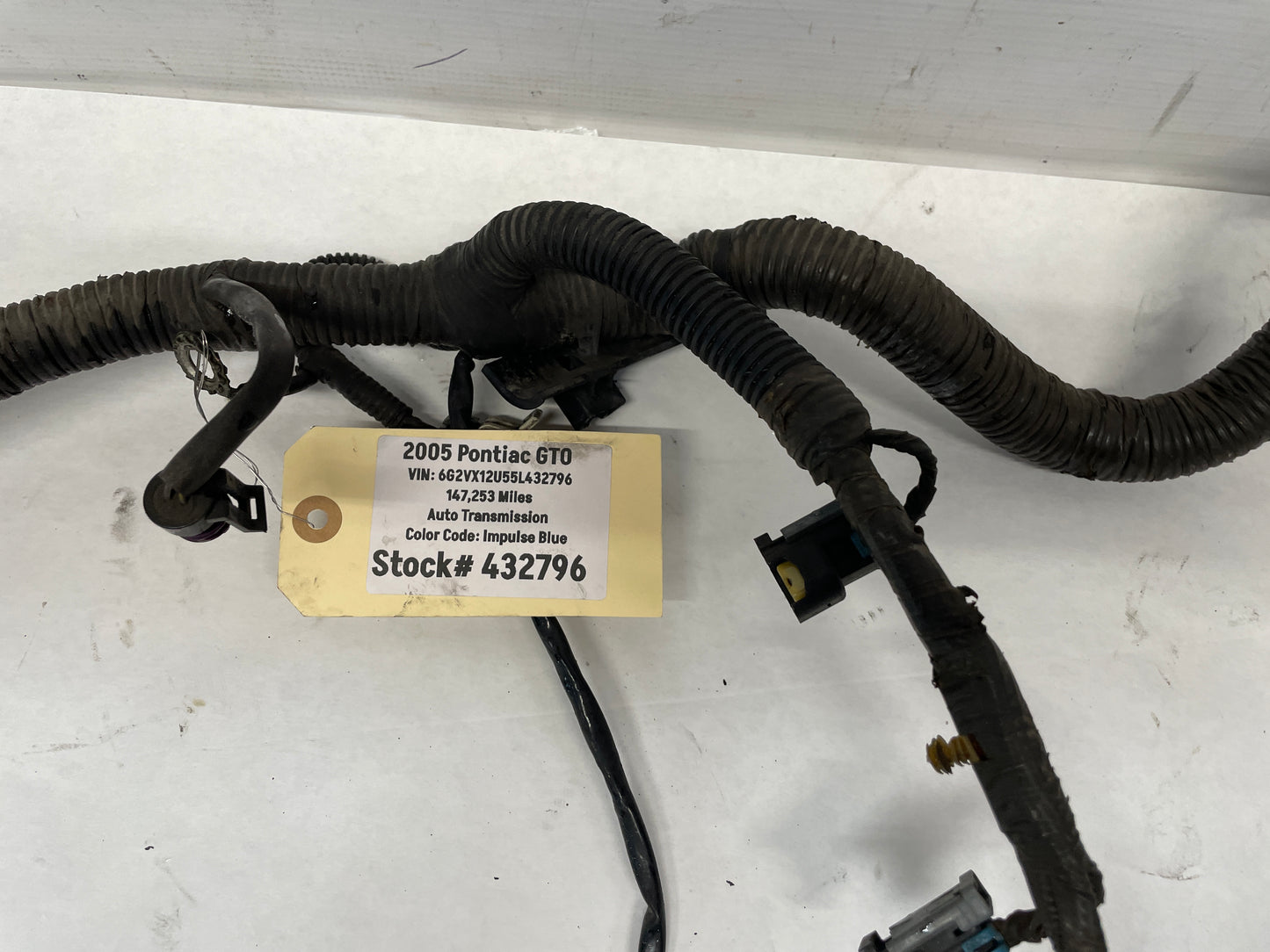 2005 Pontiac GTO Engine Motor Manual Transmission Wire Wiring Harness OEM - Day's Parts Yard
