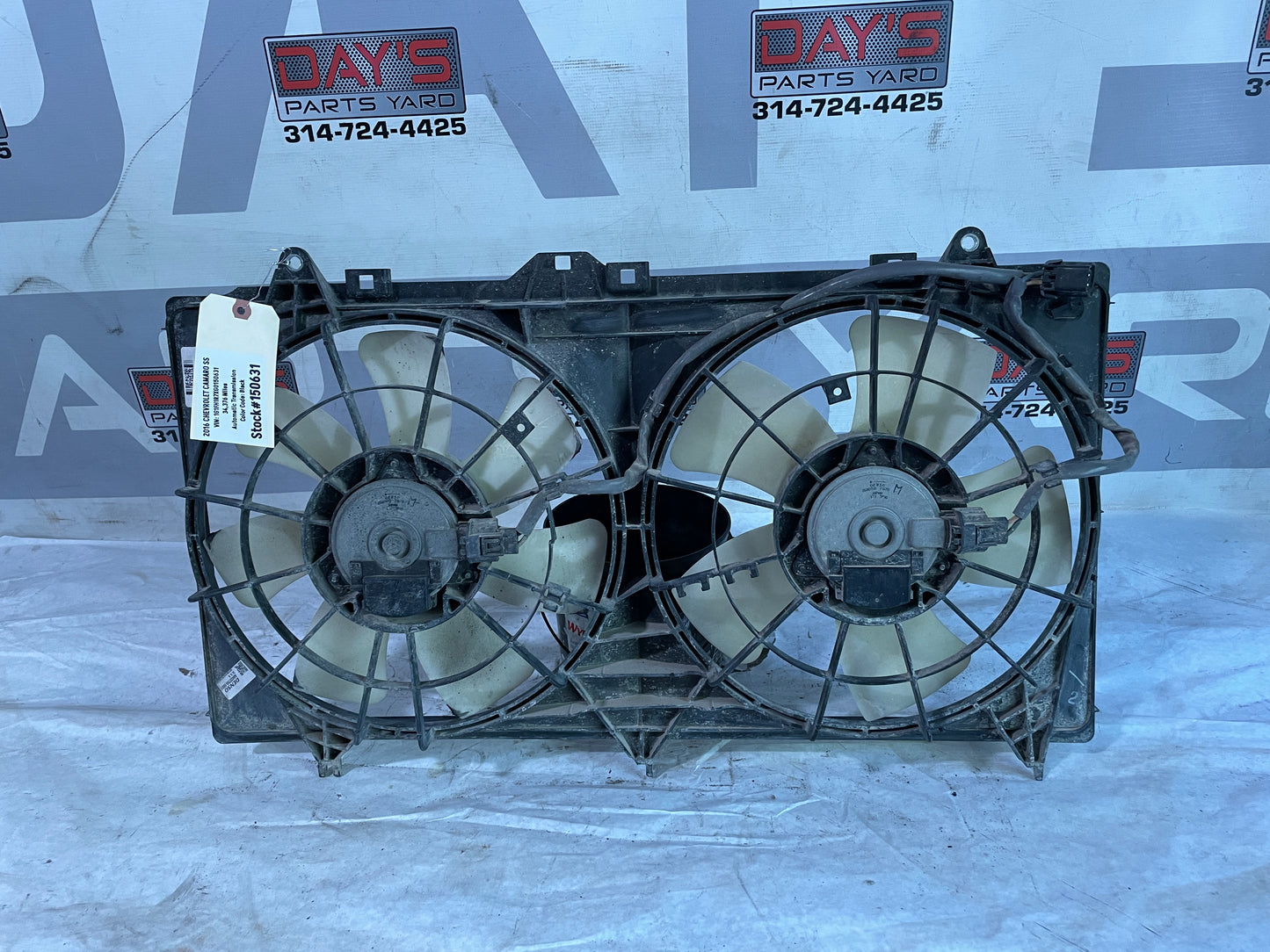 2010 Chevy Camaro SS Radiator Cooling Dual Fan Motor OEM - Day's Parts Yard