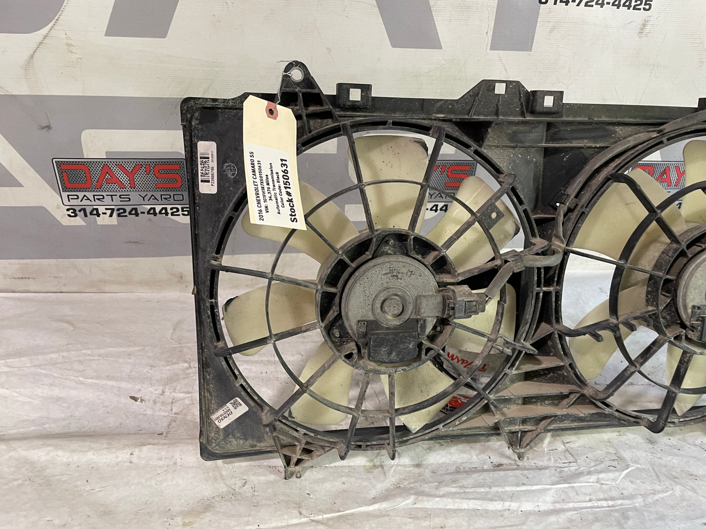 2010 Chevy Camaro SS Radiator Cooling Dual Fan Motor OEM - Day's Parts Yard
