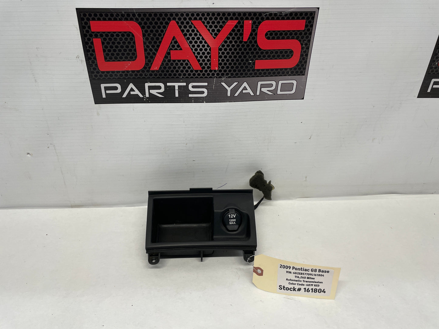 2009 Pontiac G8 Lower Radio Center Console Storage Cubby Plug Assembly OEM - Day's Parts Yard