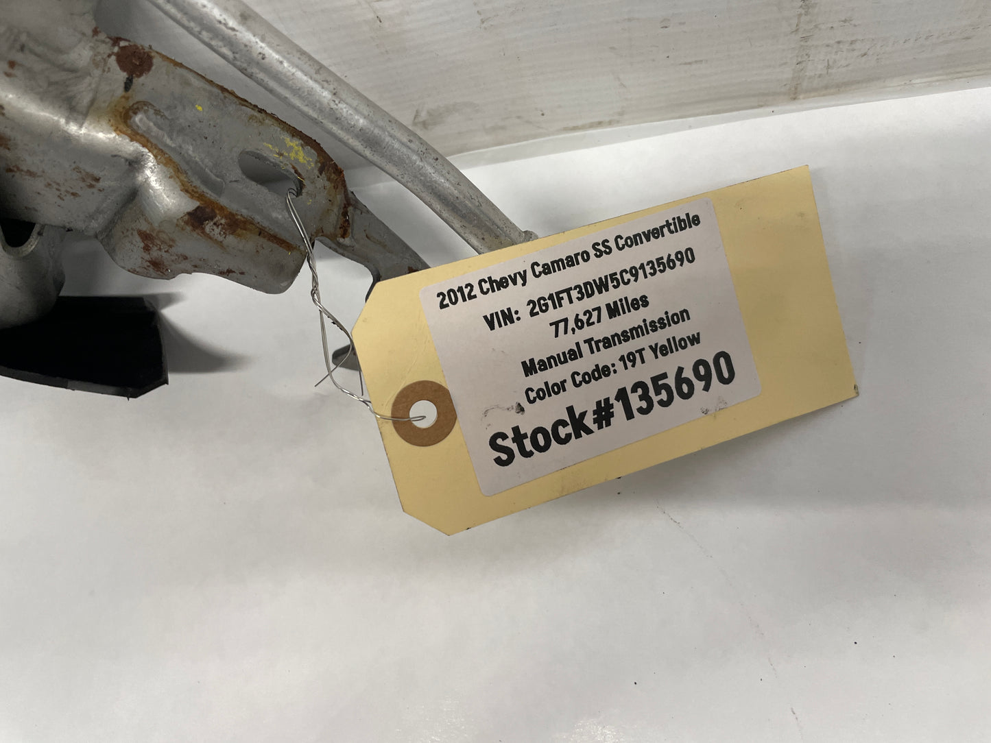 2012 Chevy Camaro SS Convertible Emergency E Parking Brake Handle Lever OEM - Day's Parts Yard