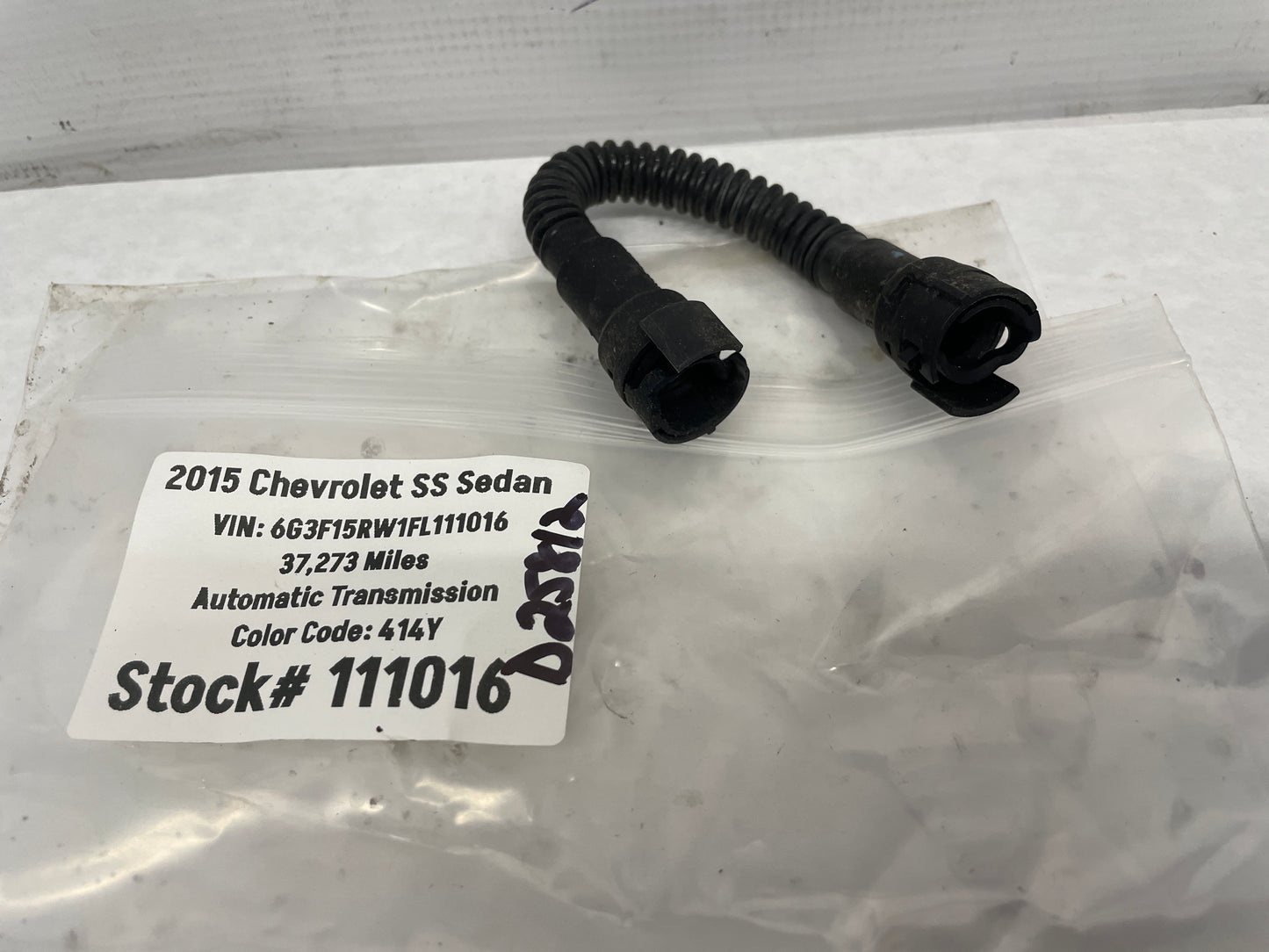 2015 Chevy SS Sedan Valley Cover PCV Hose Tube Line LS2 LS3 LS6 OEM - Day's Parts Yard