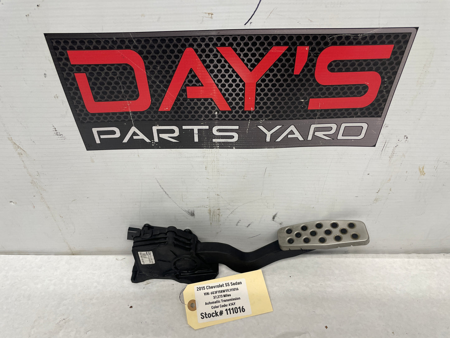 2015 Chevy SS Sedan Accelerator Gas Pedal OEM - Day's Parts Yard