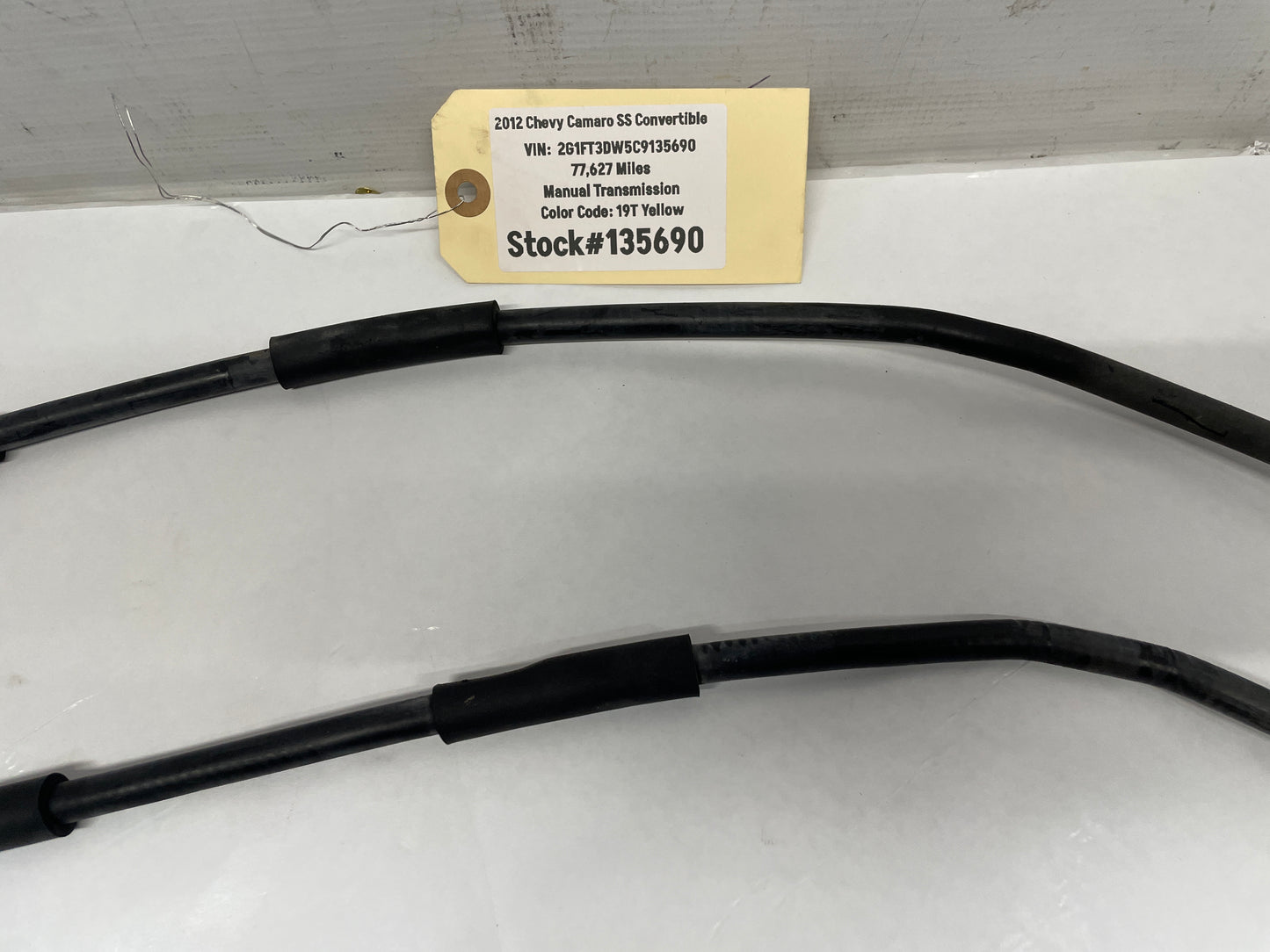 2012 Chevy Camaro SS Convertible Emergency Parking Brake Cables OEM - Day's Parts Yard