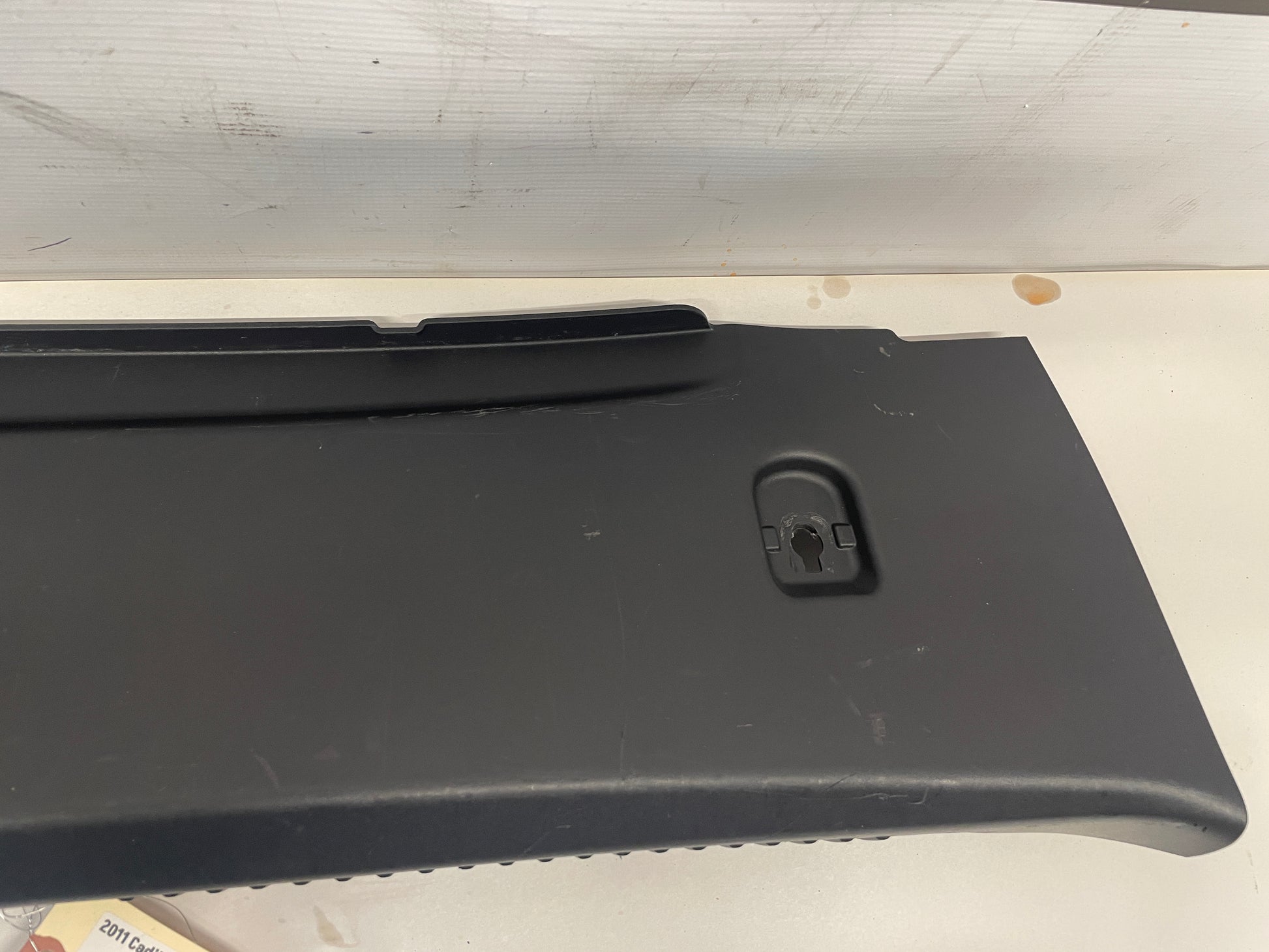 2011 Cadillac CTS-V Coupe Rear Trunk Cargo Wall Plate Sill Trim Cover OEM - Day's Parts Yard