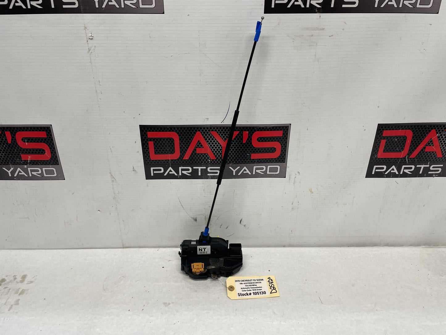 2015 Chevy SS Sedan LH Driver Front Door Lock Actuator OEM - Day's Parts Yard