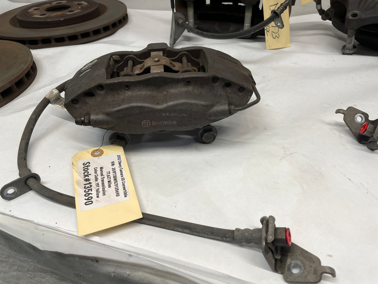 2012 Chevy Camaro SS Brembo Brake Calipers & Rotors Front and Rear OEM - Day's Parts Yard