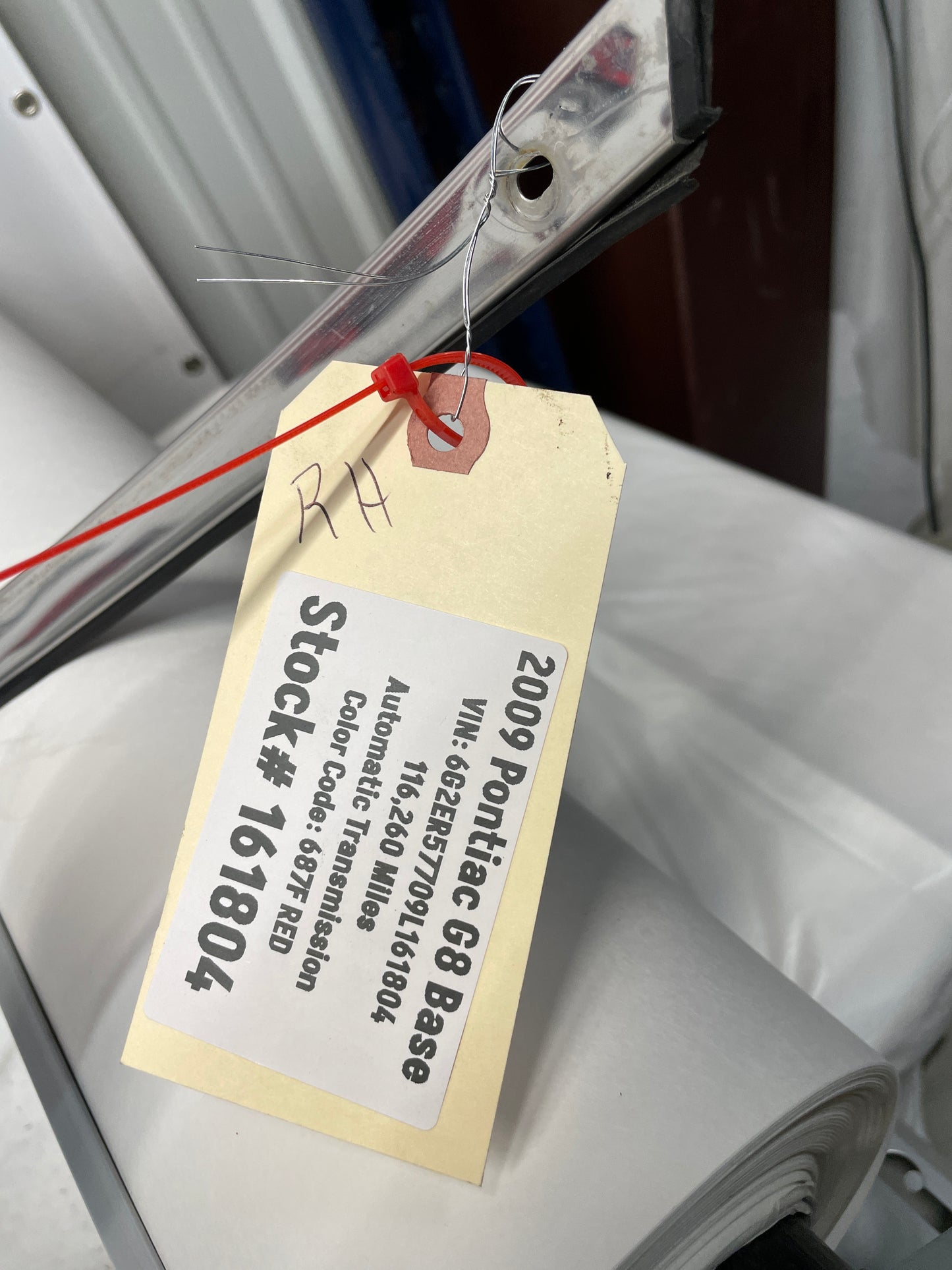 2009 Pontiac G8 RH Passenger Door Roof Chrome Molding Trim OEM - Day's Parts Yard