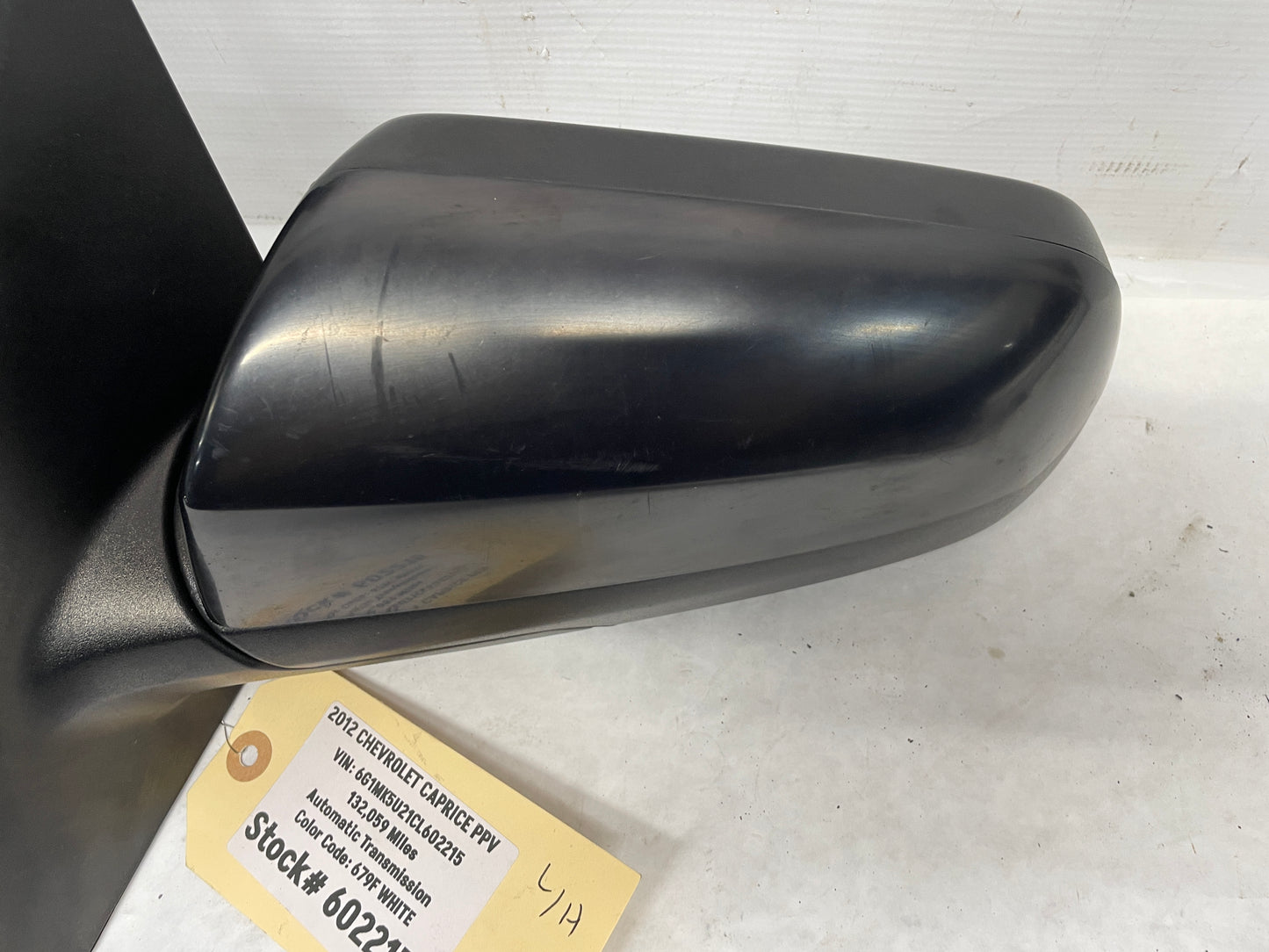 2012 Chevy Caprice PPV LH Driver Exterior Outside Mirror Black OEM