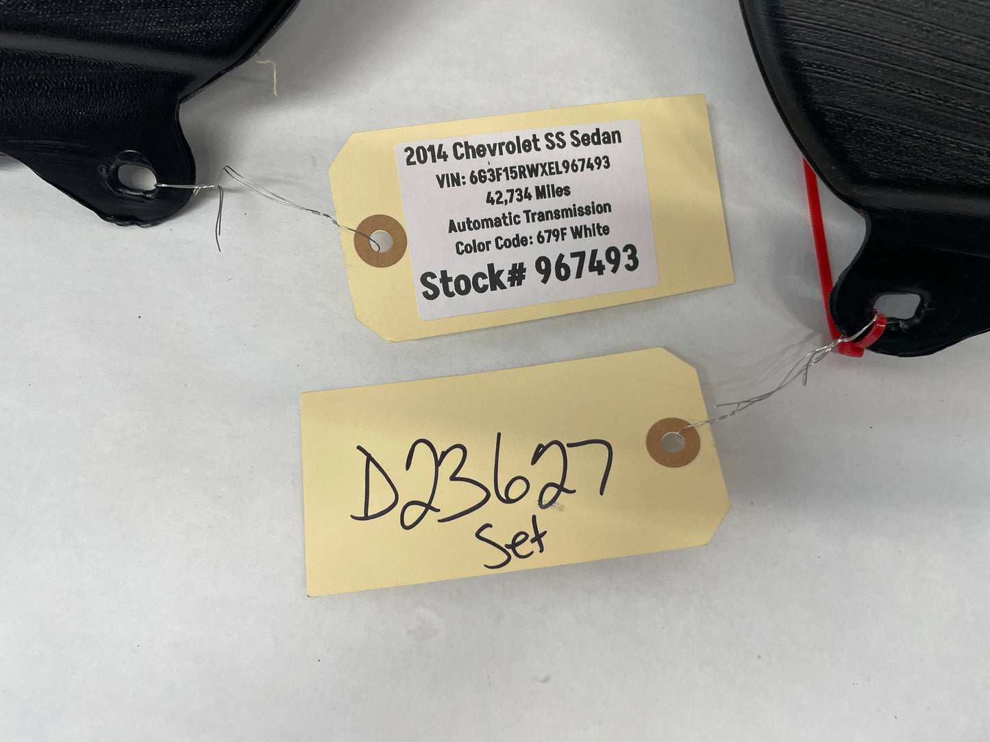 2014 Chevy SS Sedan RH & LH HVAC Carpet Air Vent Ducts OEM - Day's Parts Yard