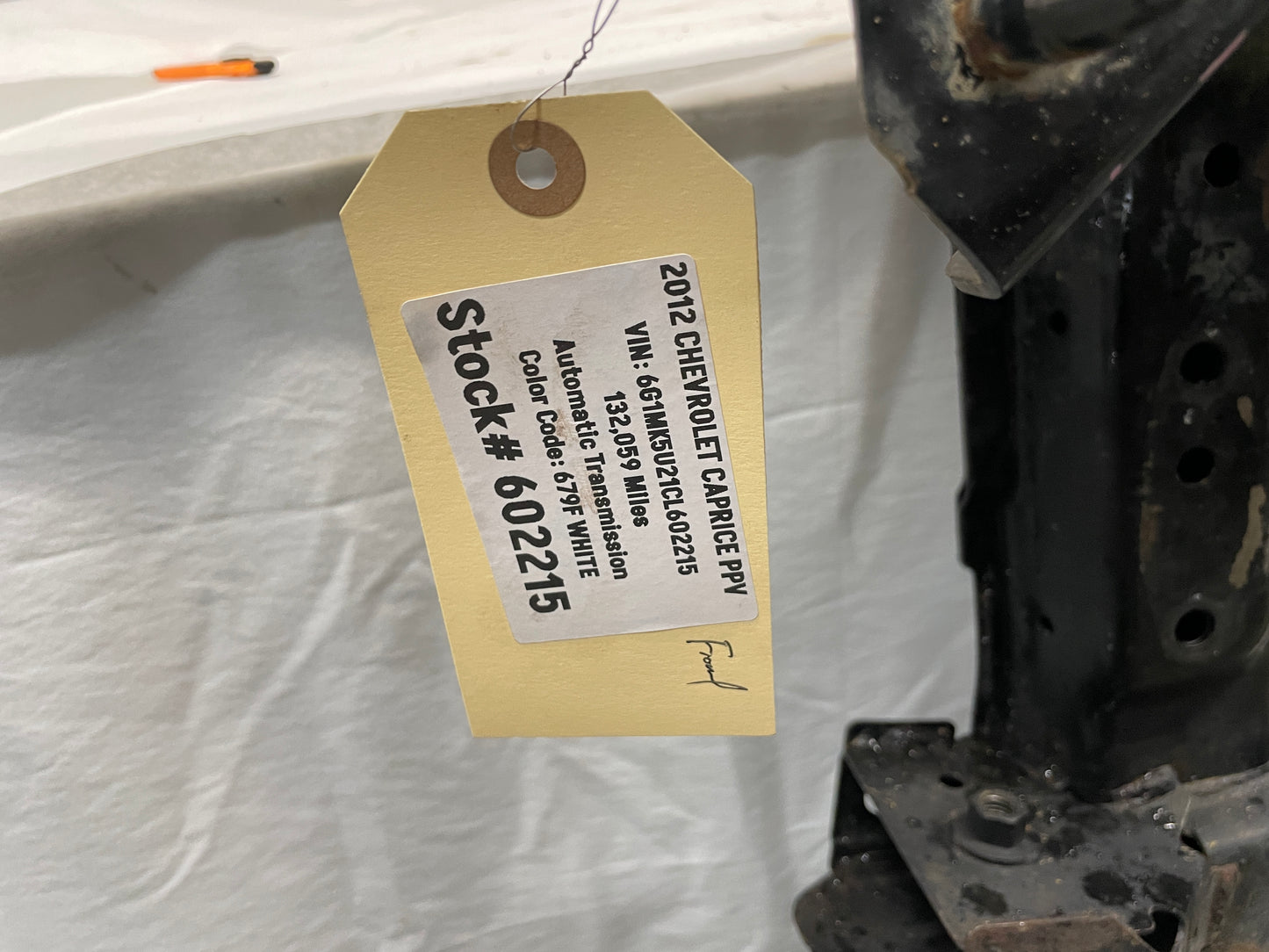 2012 Chevy Caprice PPV Front Suspension Sub Frame Engine Cradle K Member OEM
