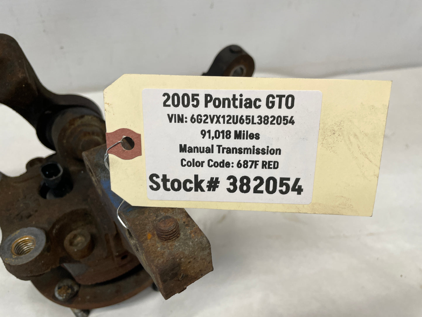 2005 Pontiac GTO LH Driver Front Spindle Knuckle Hub Control Arm Radius Rod OEM - Day's Parts Yard