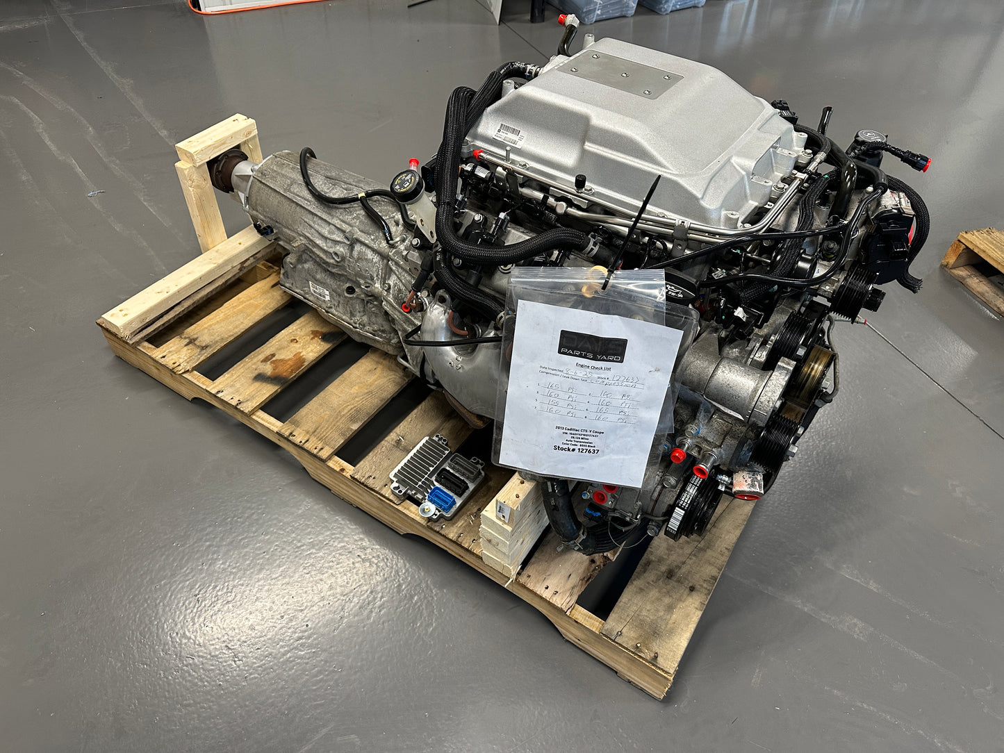 LSA 6.2L Factory Supercharged Engine Motor 6L90 Auto Trans Drivetrain Pullout 556HP 28k - Day's Parts Yard