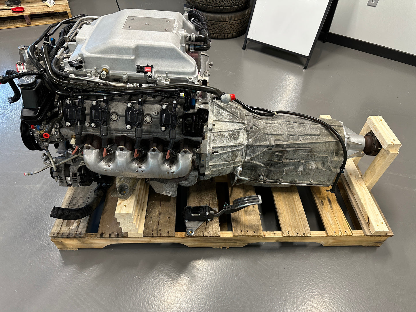 LSA 6.2L Factory Supercharged Engine Motor 6L90 Auto Trans Drivetrain Pullout 556HP 28k - Day's Parts Yard