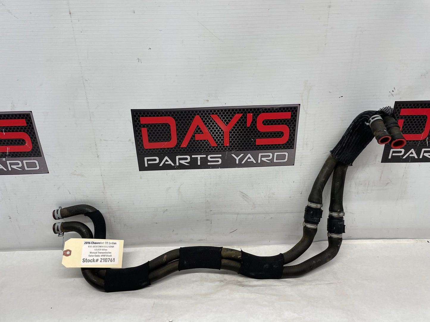 2016 Chevy SS Sedan HVAC Heater Core Water Pump Hoses Lines Tubes OEM - Day's Parts Yard