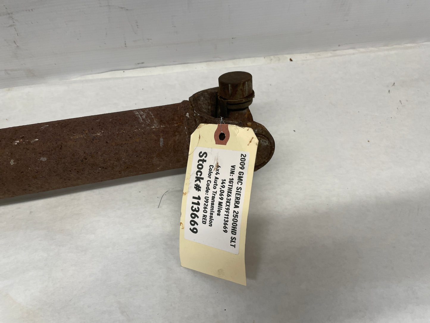 2009 GMC Sierra 2500HD SLT Front Drive Shaft Drive Shaft Prop Shaft OEM - Day's Parts Yard