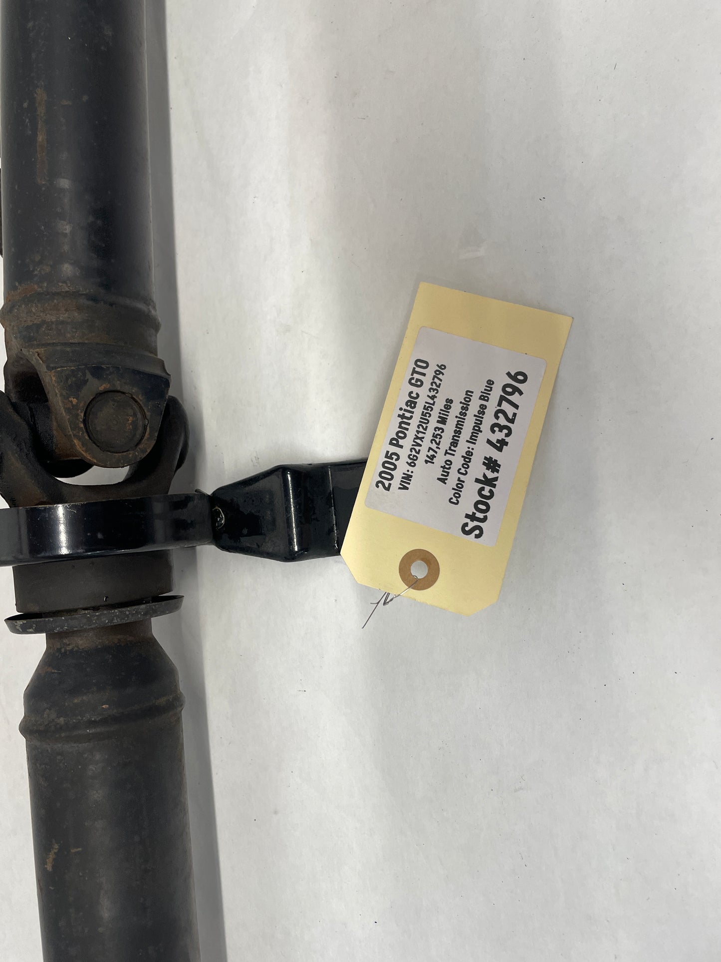 2005 Pontiac GTO Drive Shaft Driveshaft Driveline Line OEM - Day's Parts Yard